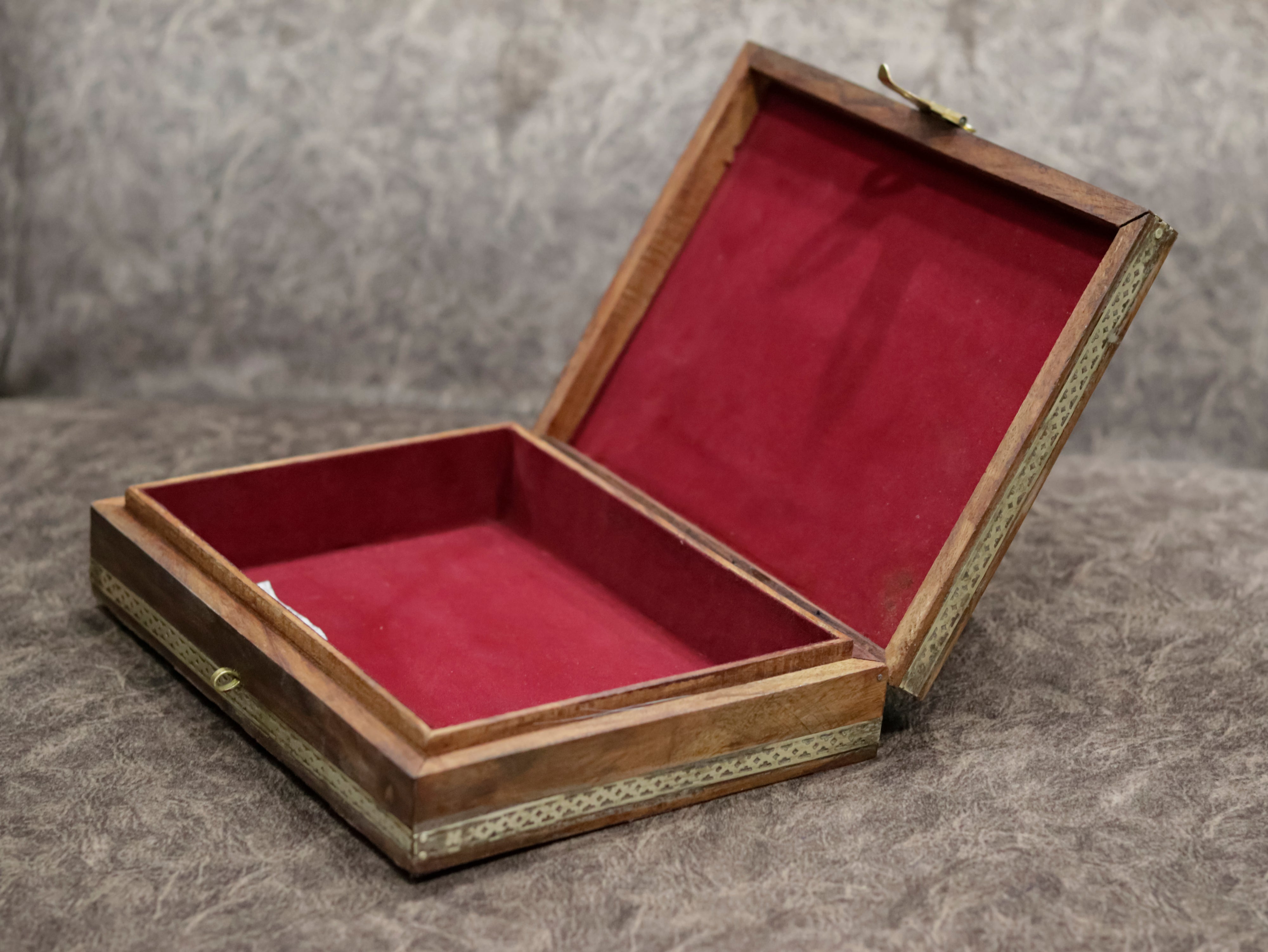 Wooden Handmade Glass painted Jewellery Box Wooden Box