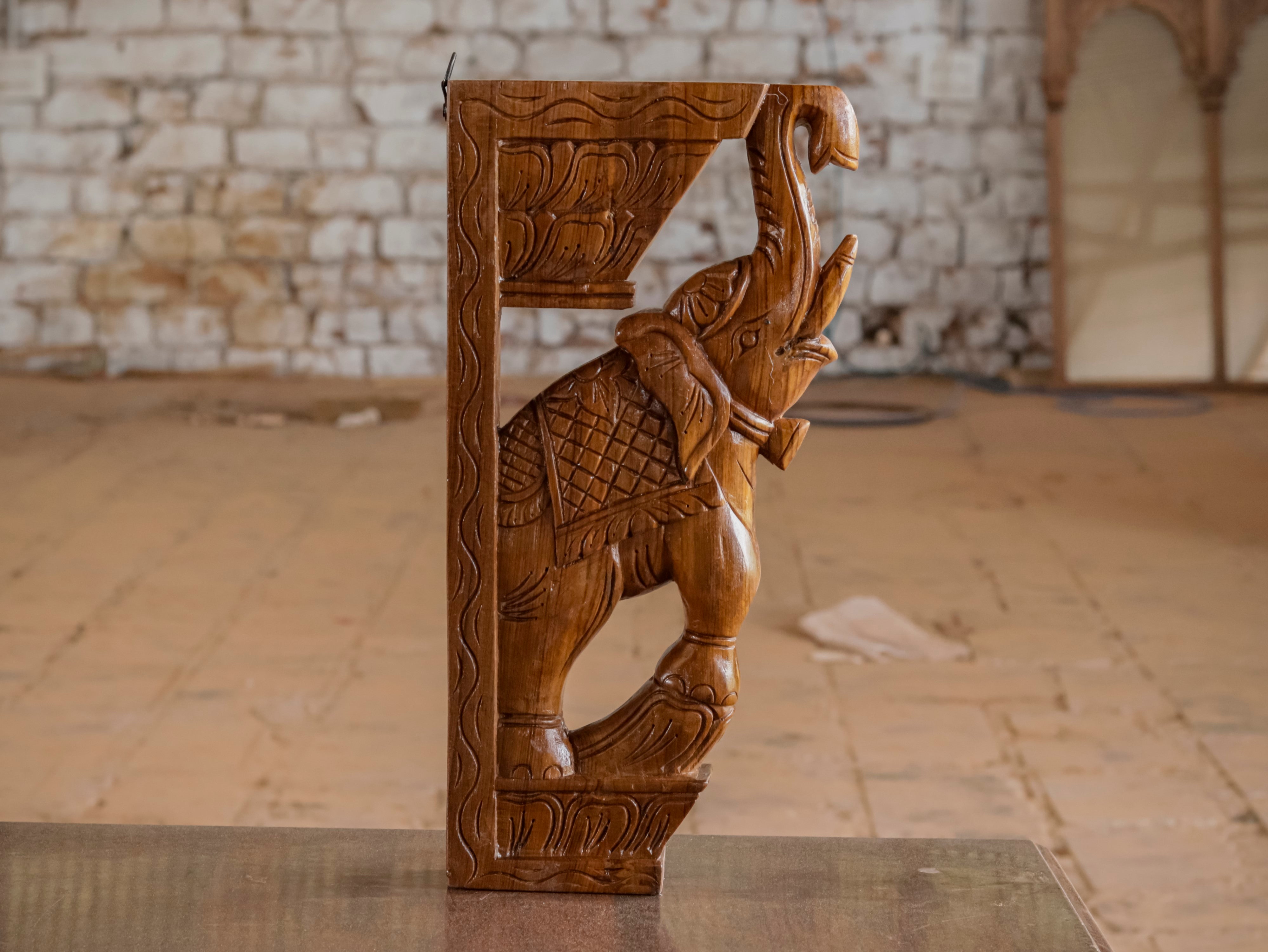 Solid teak elephant dance Door bracket Door Bracket
