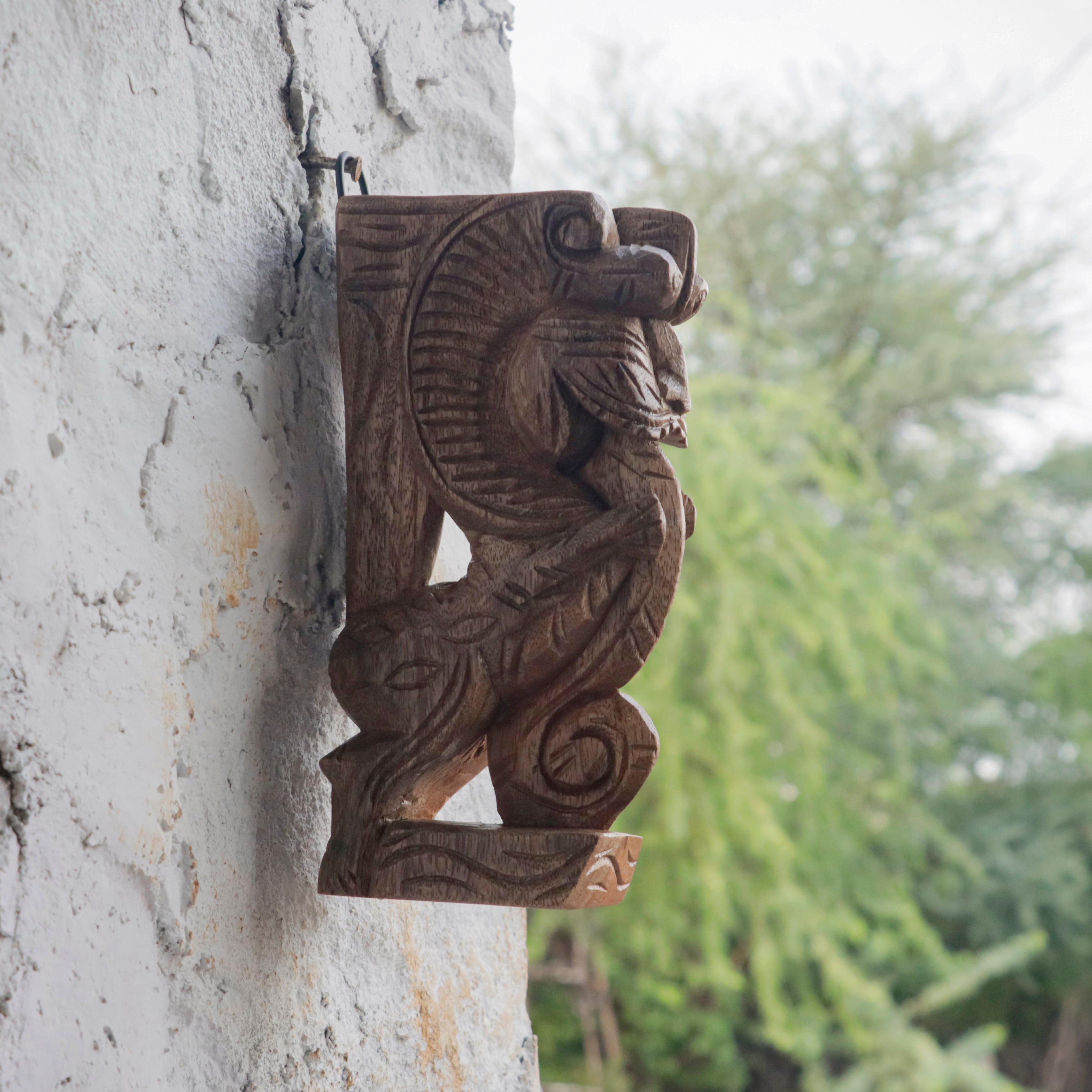 Solid wood simple Yali Door bracket Door Bracket
