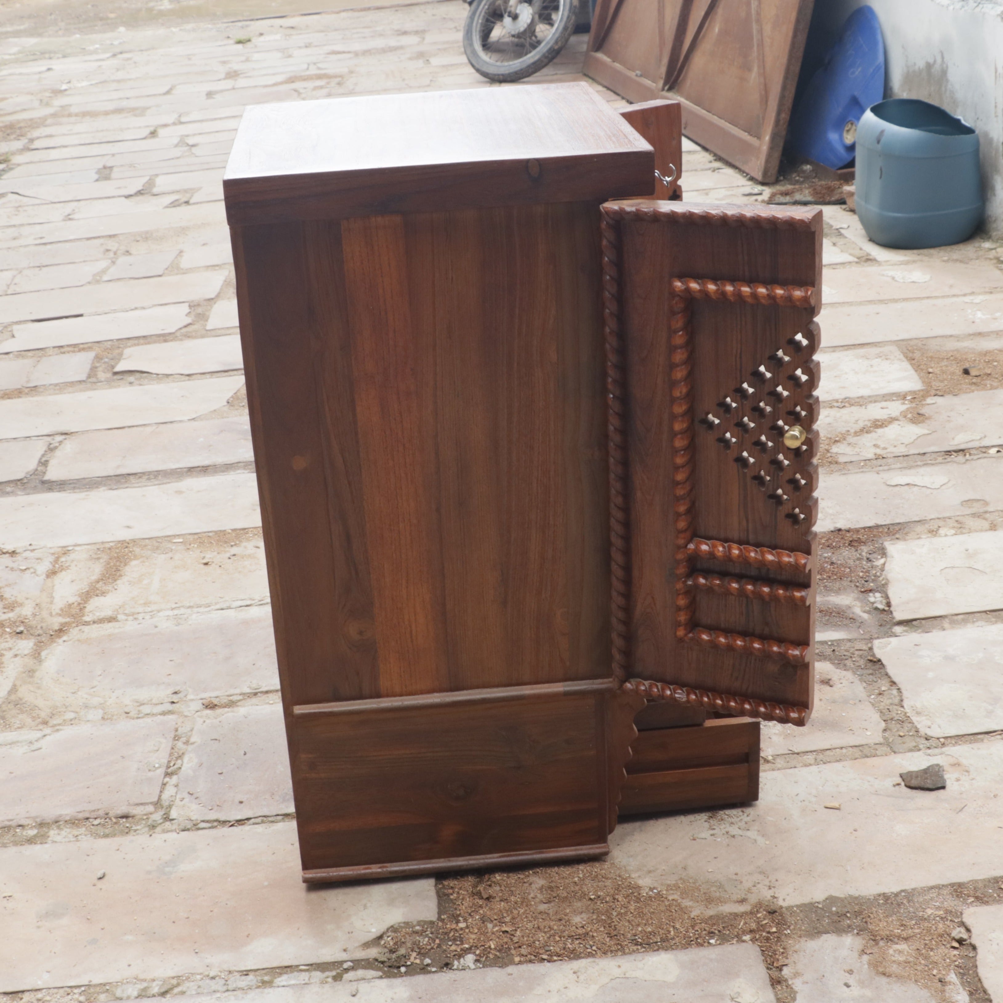 Richard Old Farmhouse Carved Door Wooden Handmade Temple Temple