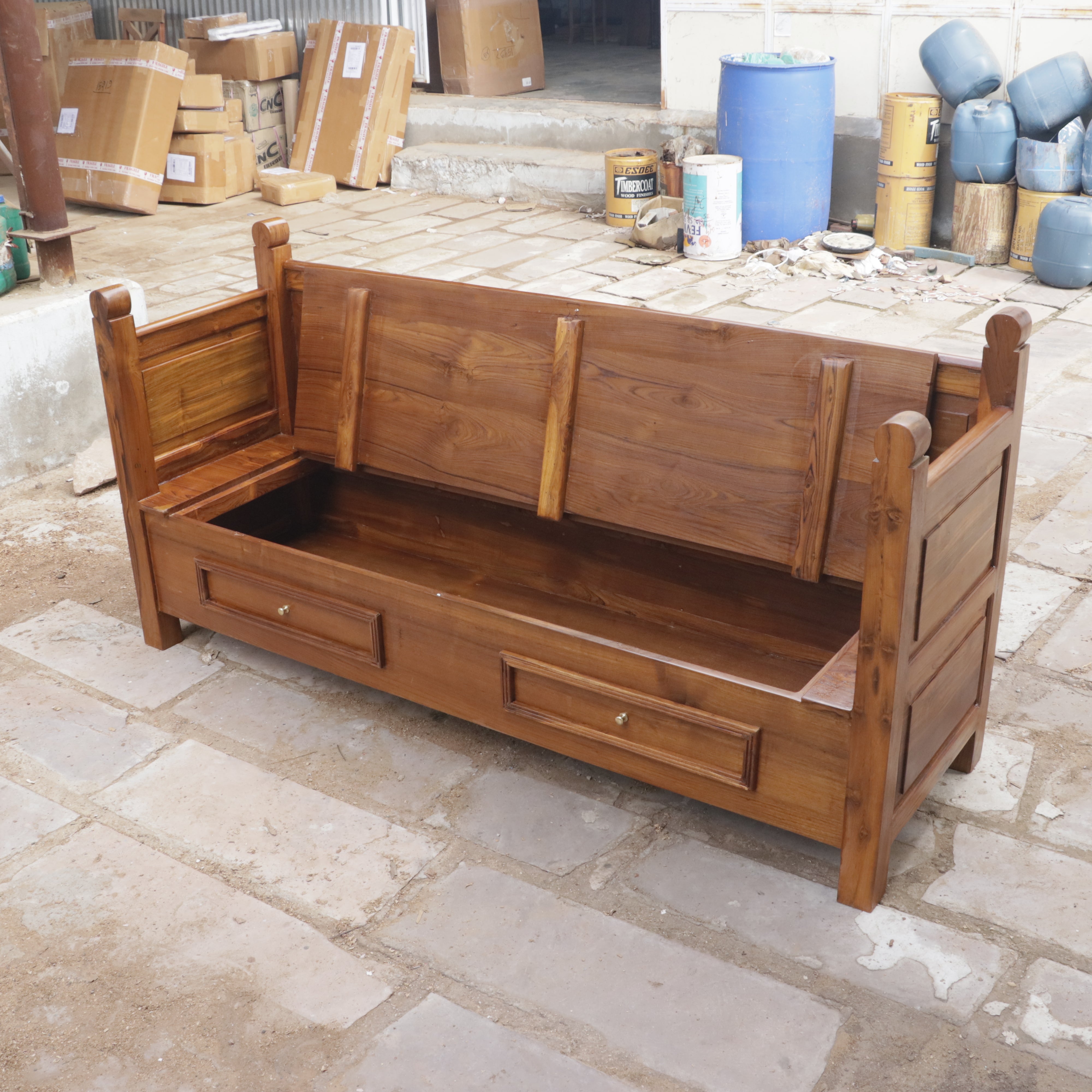 Classical jodhpuri Day Bed Teak Wood Sofa Sofa