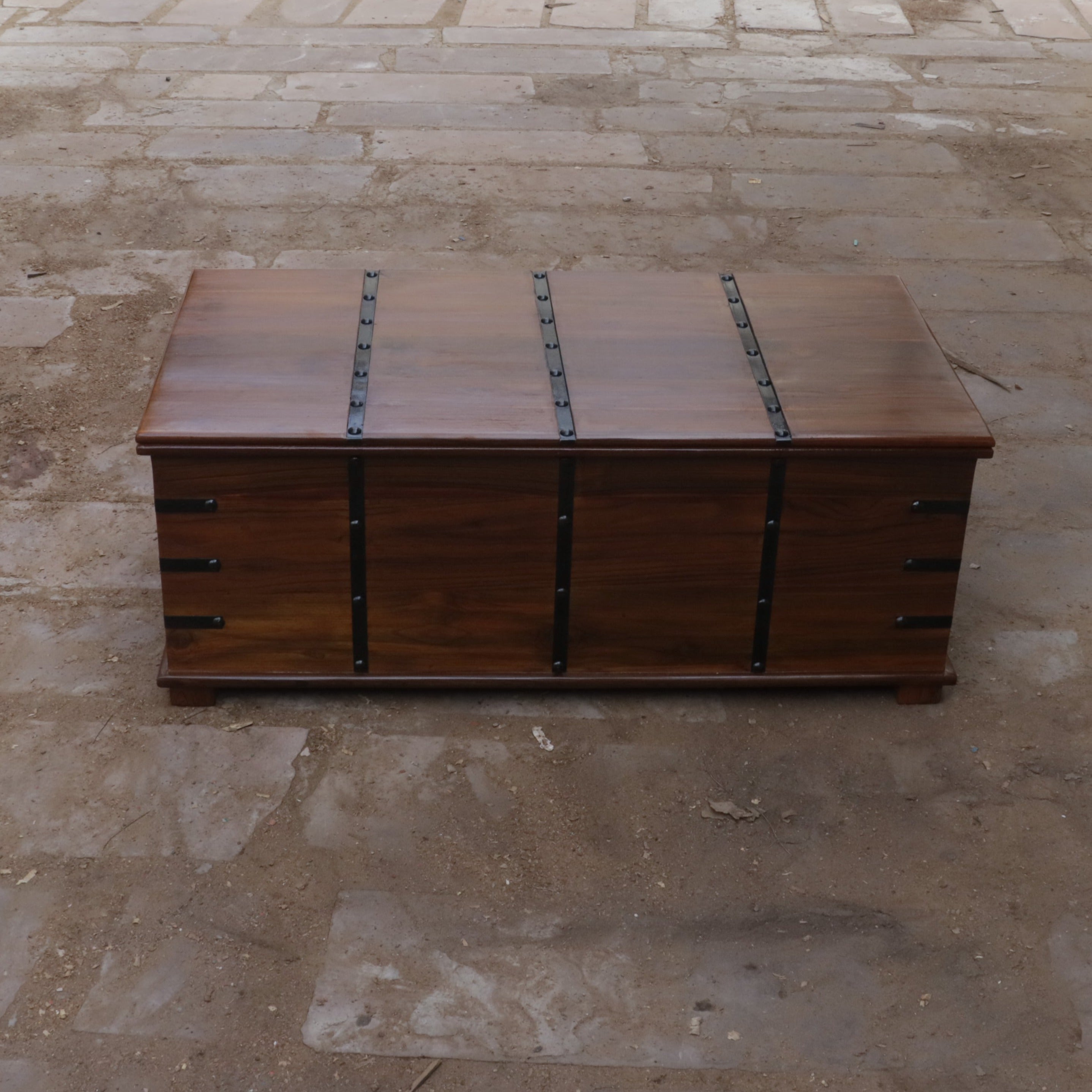 Tortoise Wooden Metal Fitted Box Wooden Box