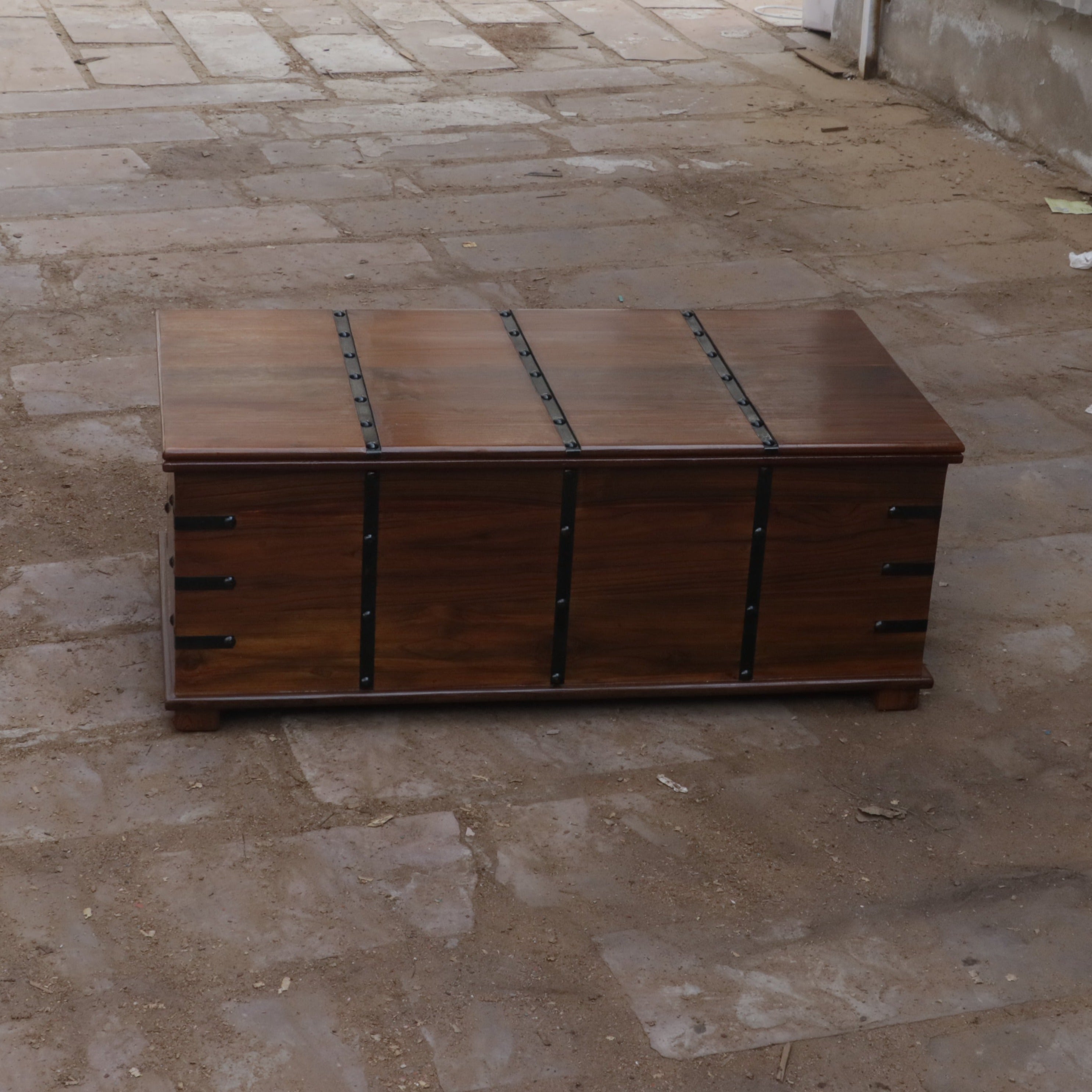 Tortoise Wooden Metal Fitted Box Wooden Box