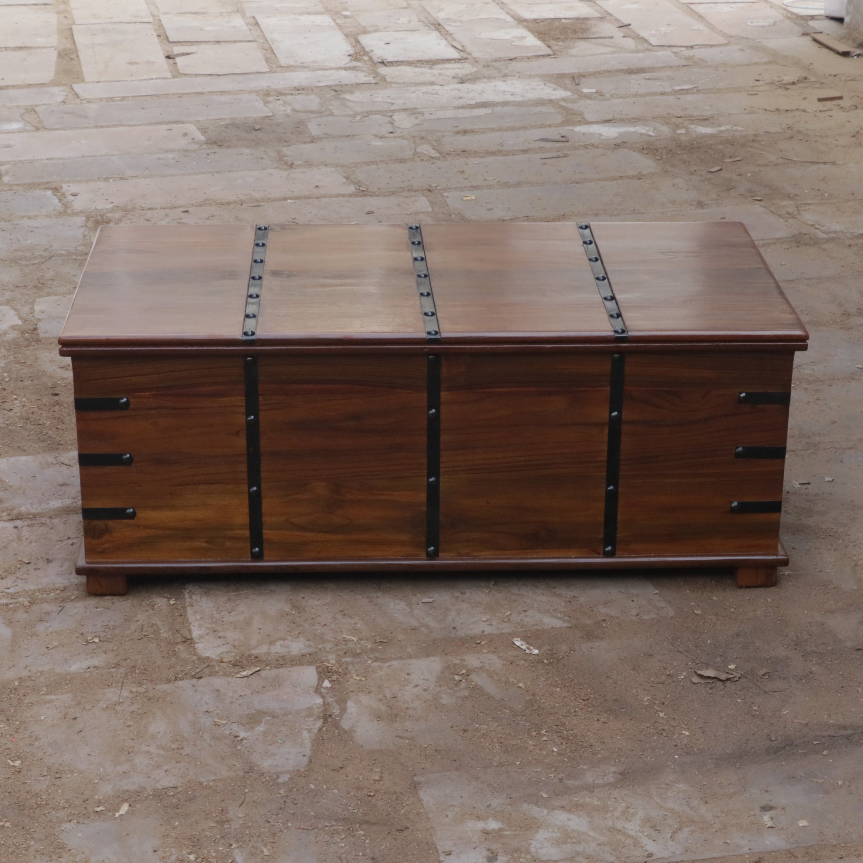 Tortoise Wooden Metal Fitted Box Wooden Box