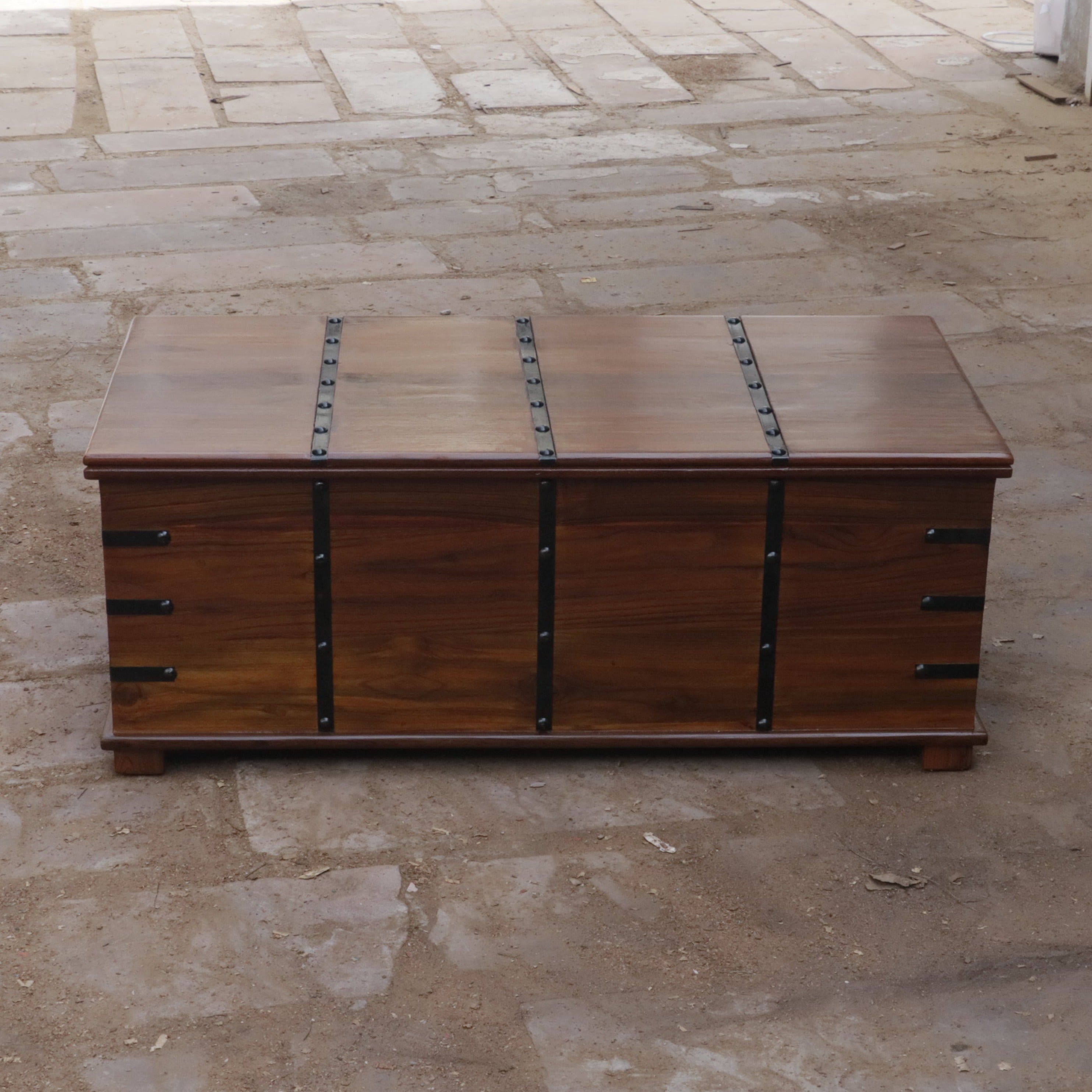 Tortoise Wooden Metal Fitted Box Wooden Box