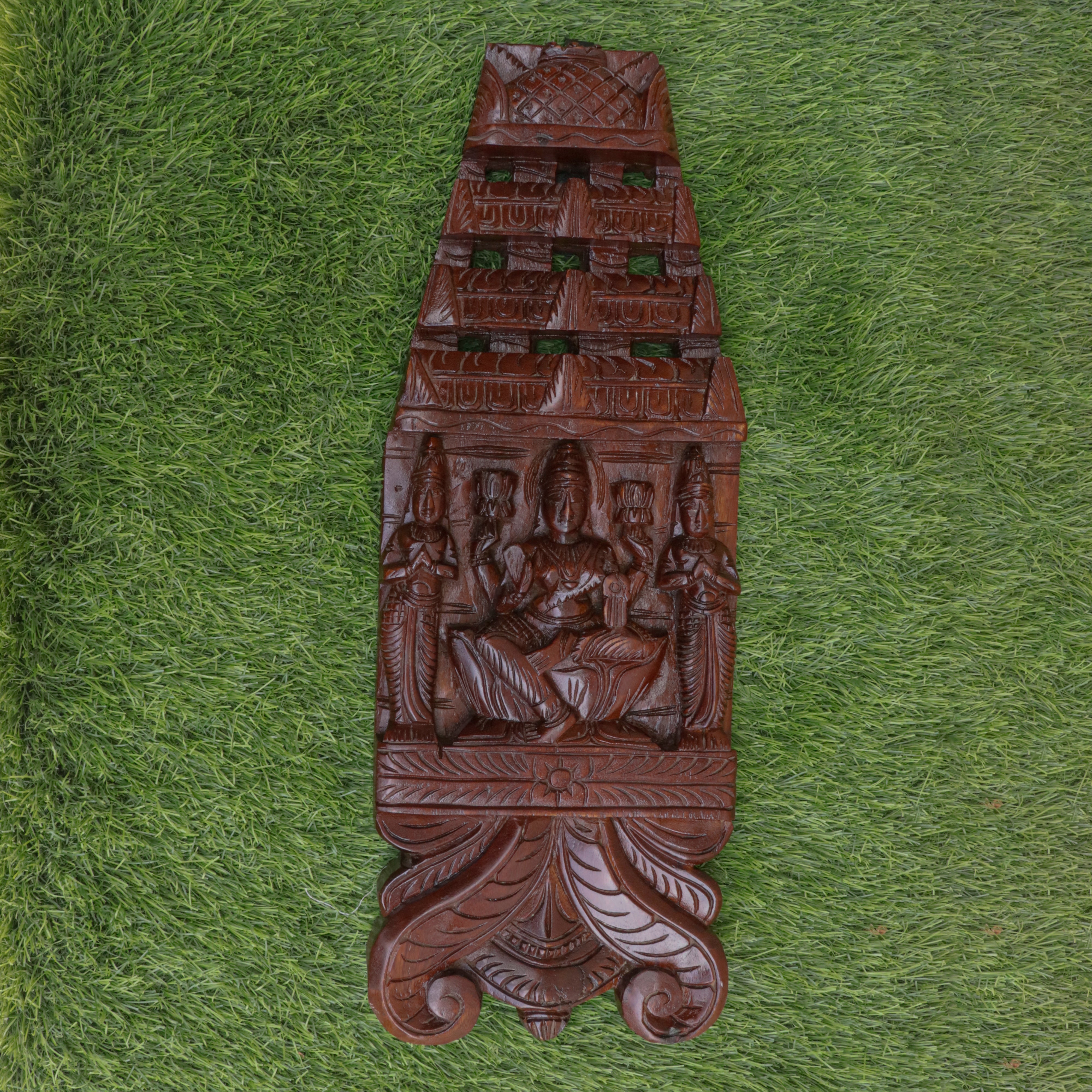 Wooden Carved God Panel Traditional Décor