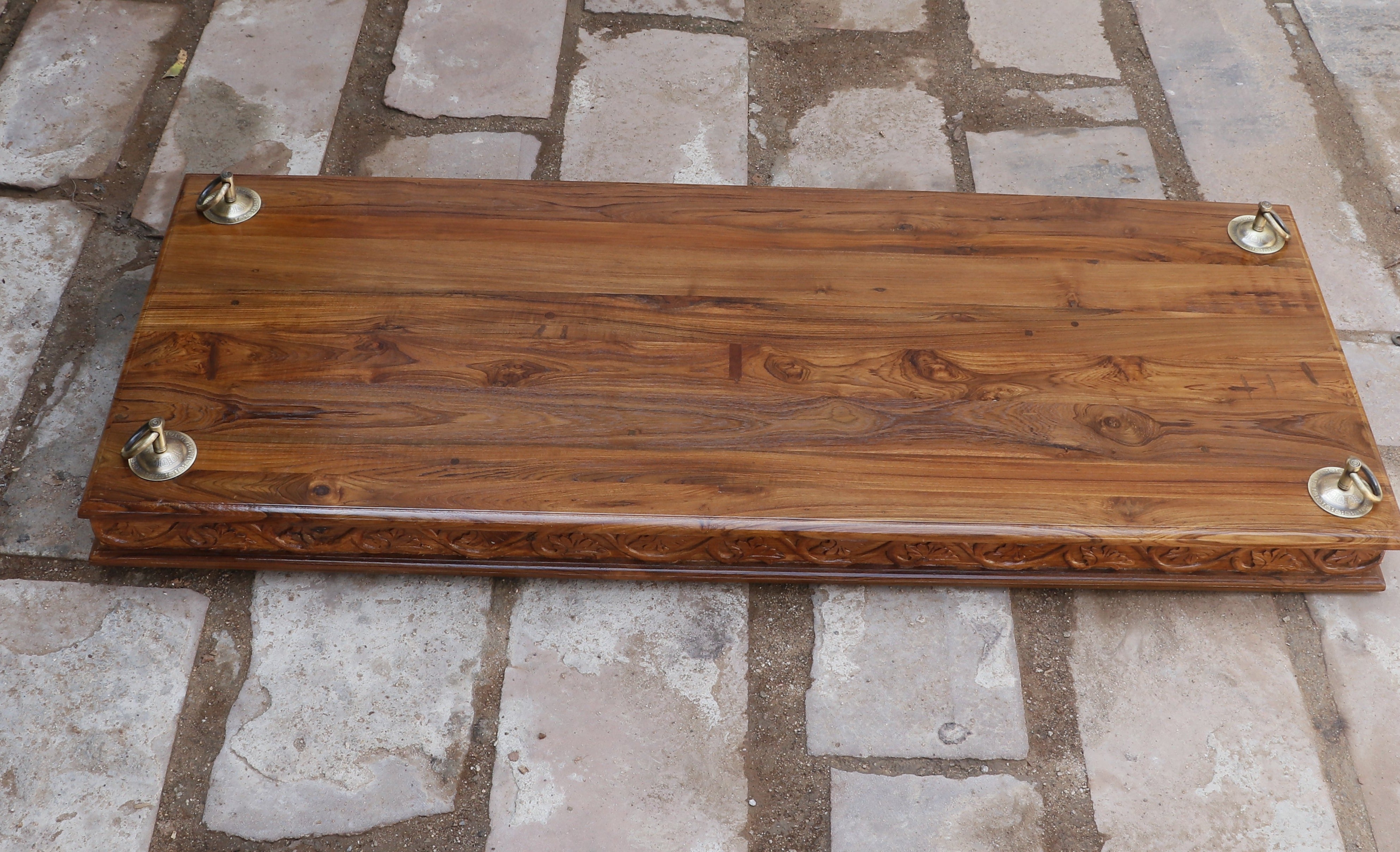 Old Farmhouse Natural Brown Finished Wooden Handmade Swing Swing