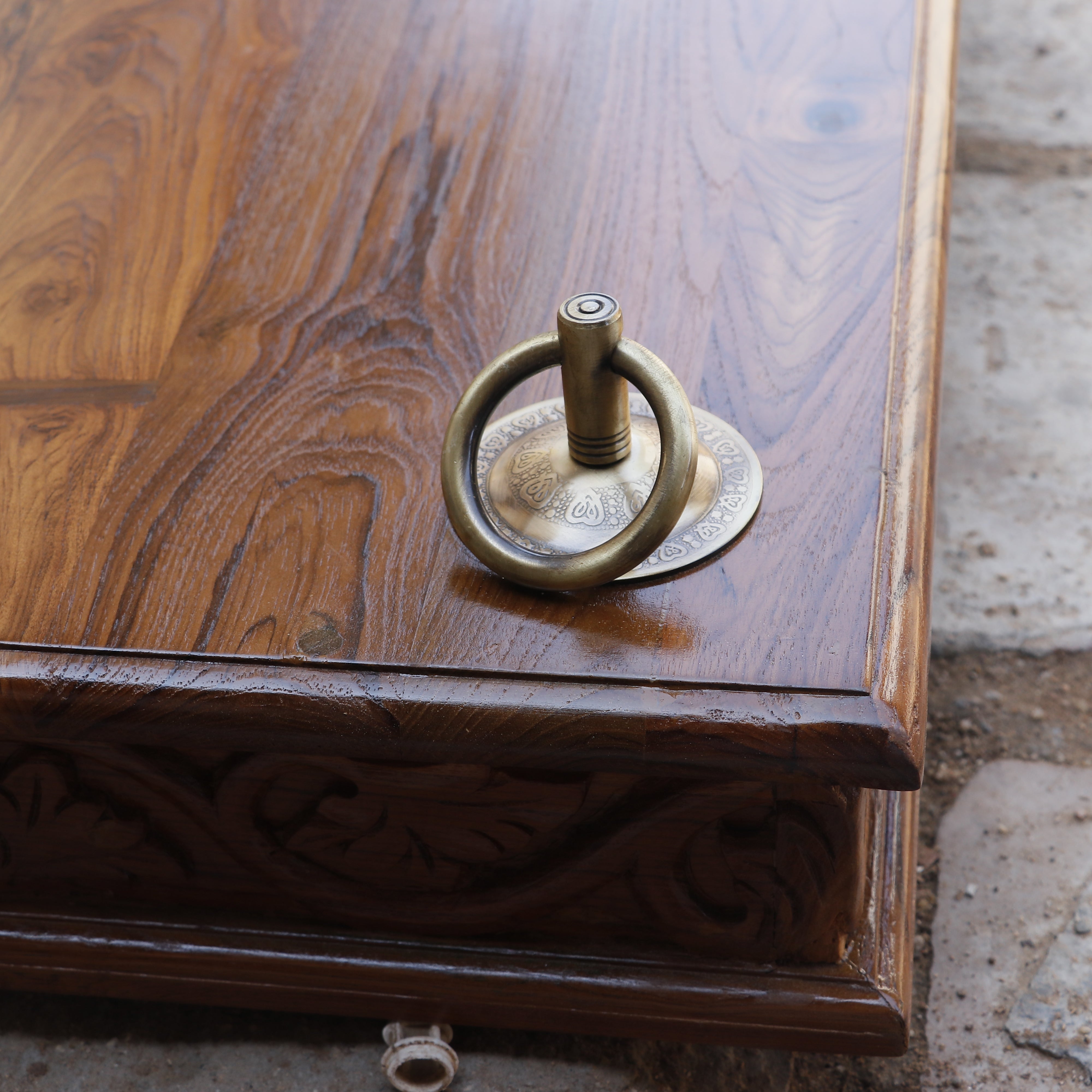 Old Farmhouse Natural Brown Finished Wooden Handmade Swing Swing