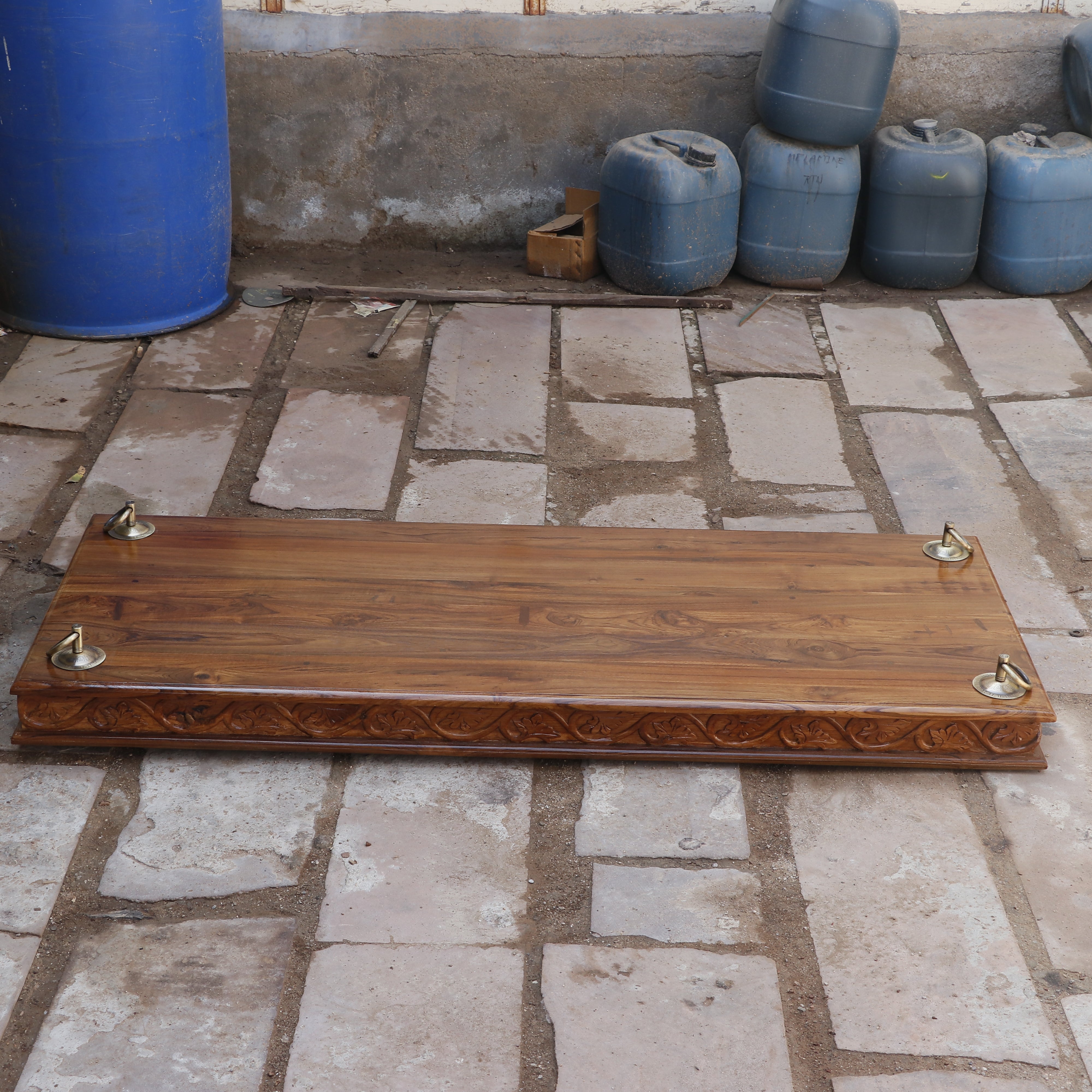 Old Farmhouse Natural Brown Finished Wooden Handmade Swing Swing