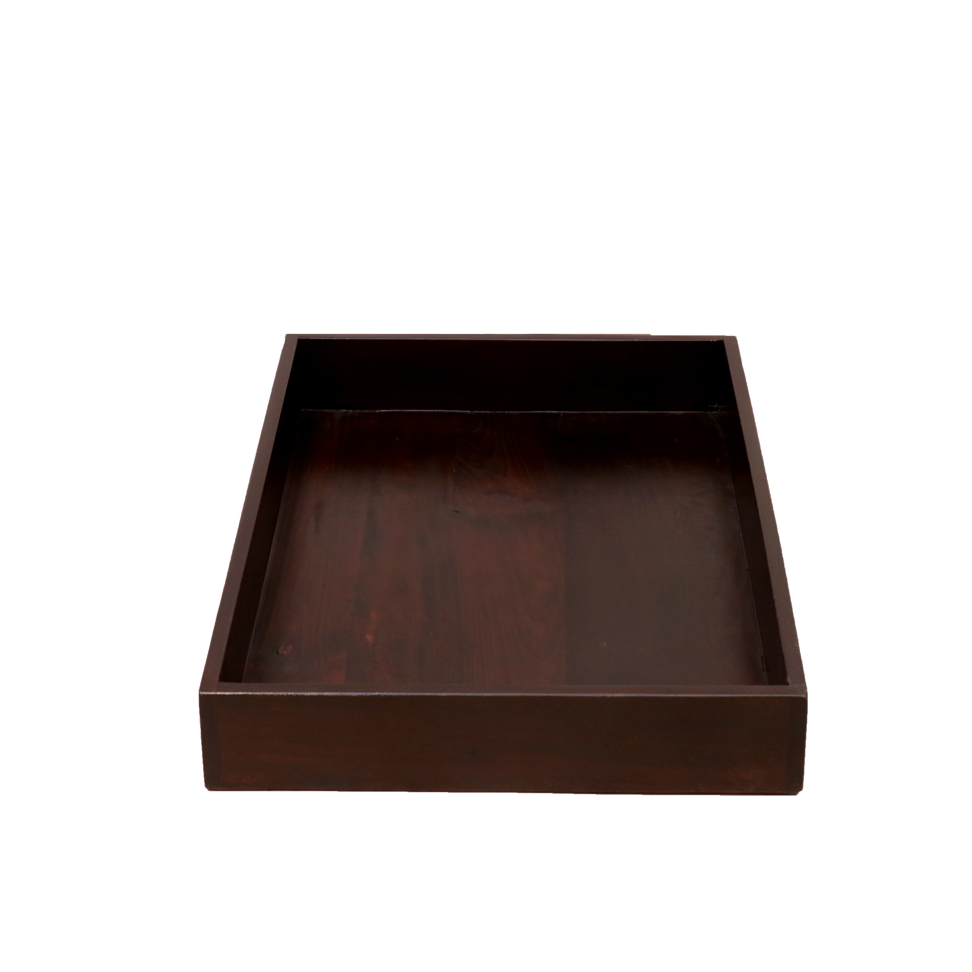 Sophisticated Rectangular Wooden Tray Tray