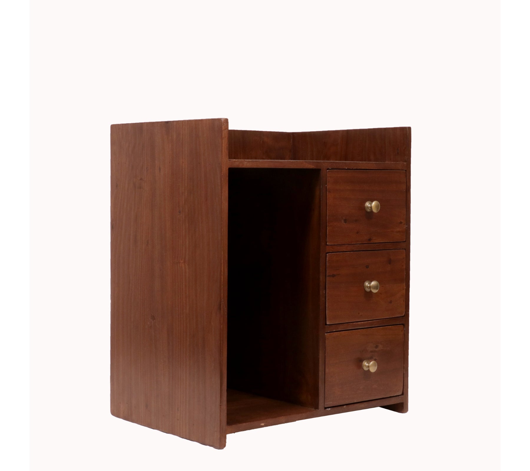 Triple Storage Night Stand (Left Side Drawer) Bedside