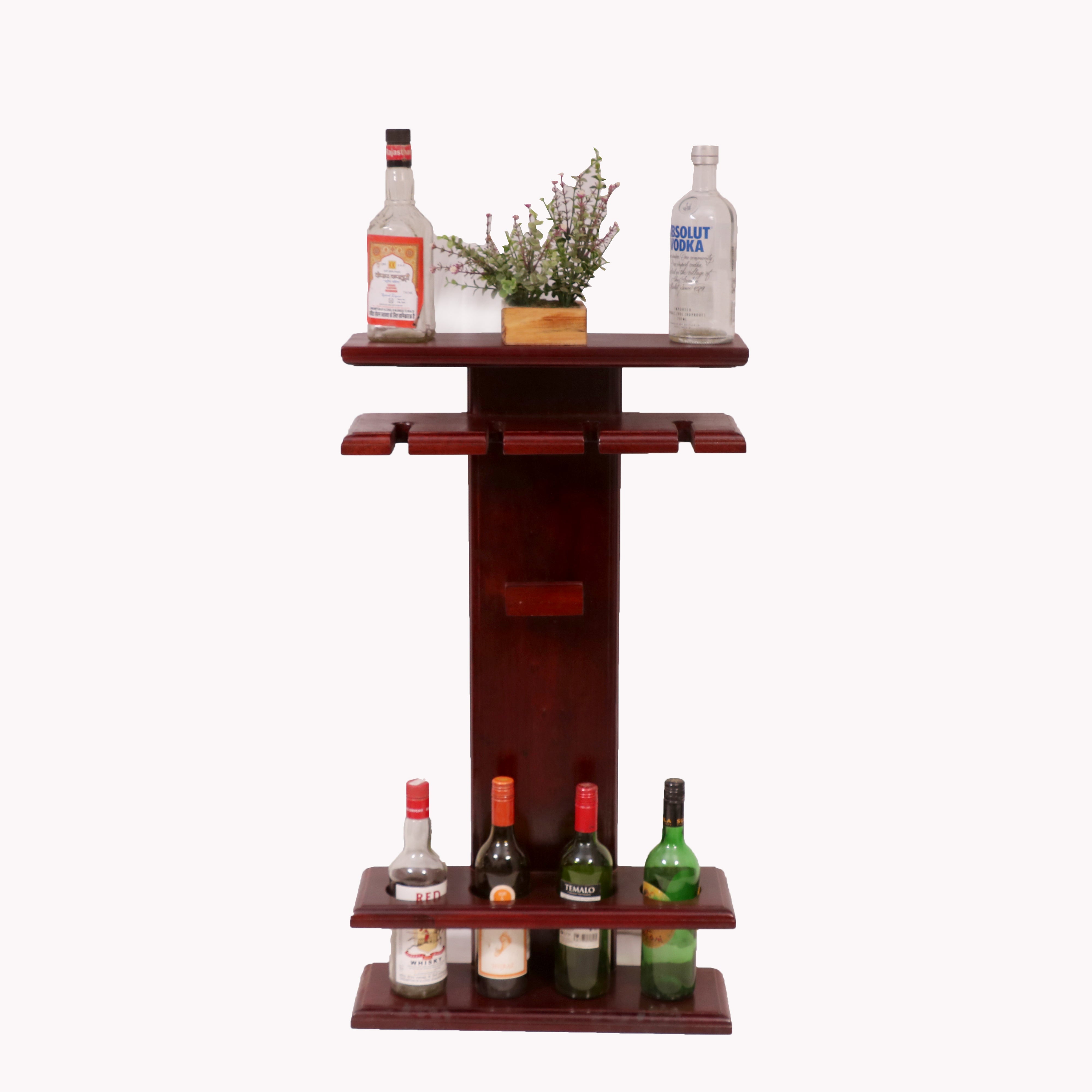 Stylish Teak Bar Rack Bar Rack