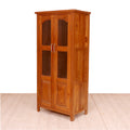 2-Door Slim Display Cabinet Wardrobe
