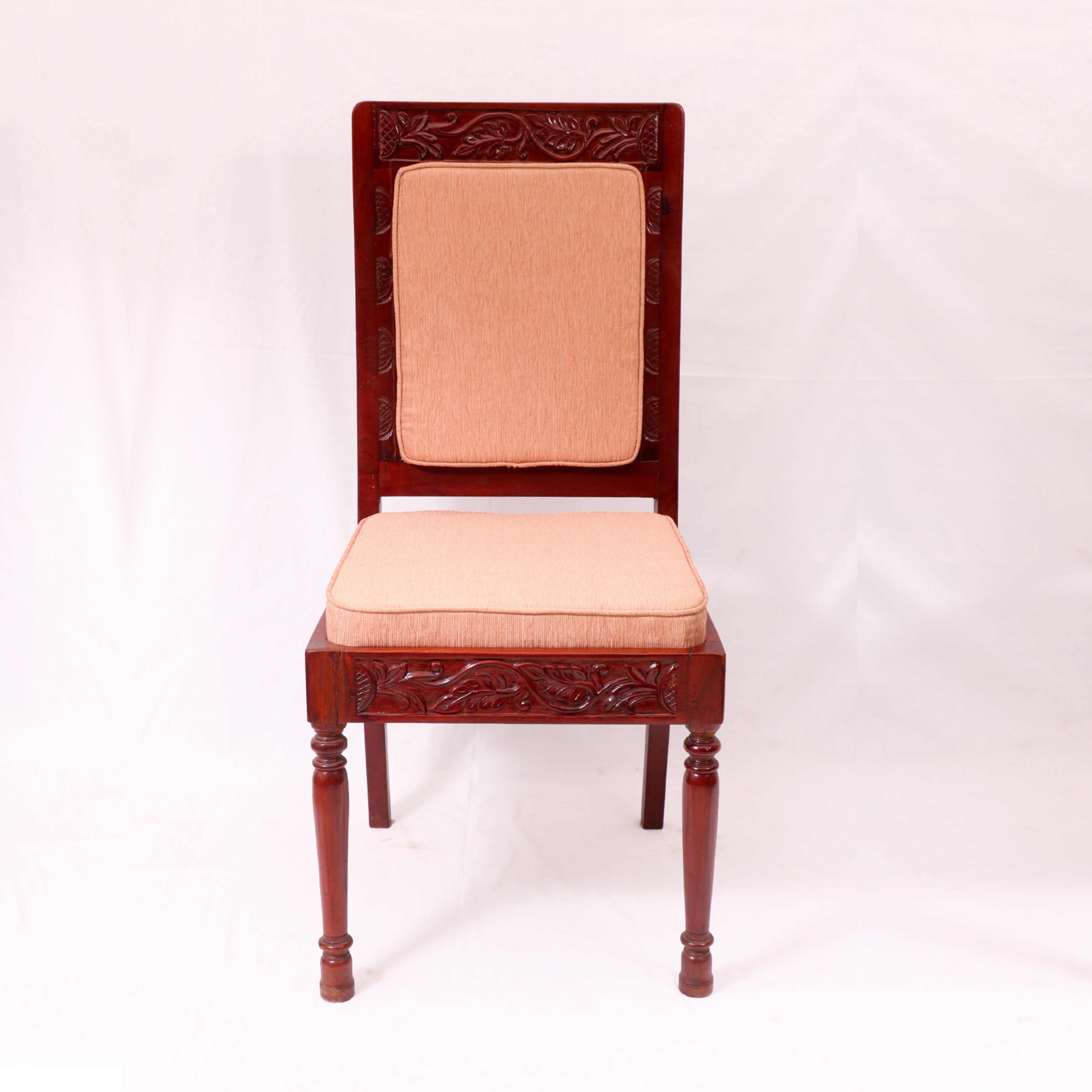Perfect Square Wooden Carving Chair Dining Chair
