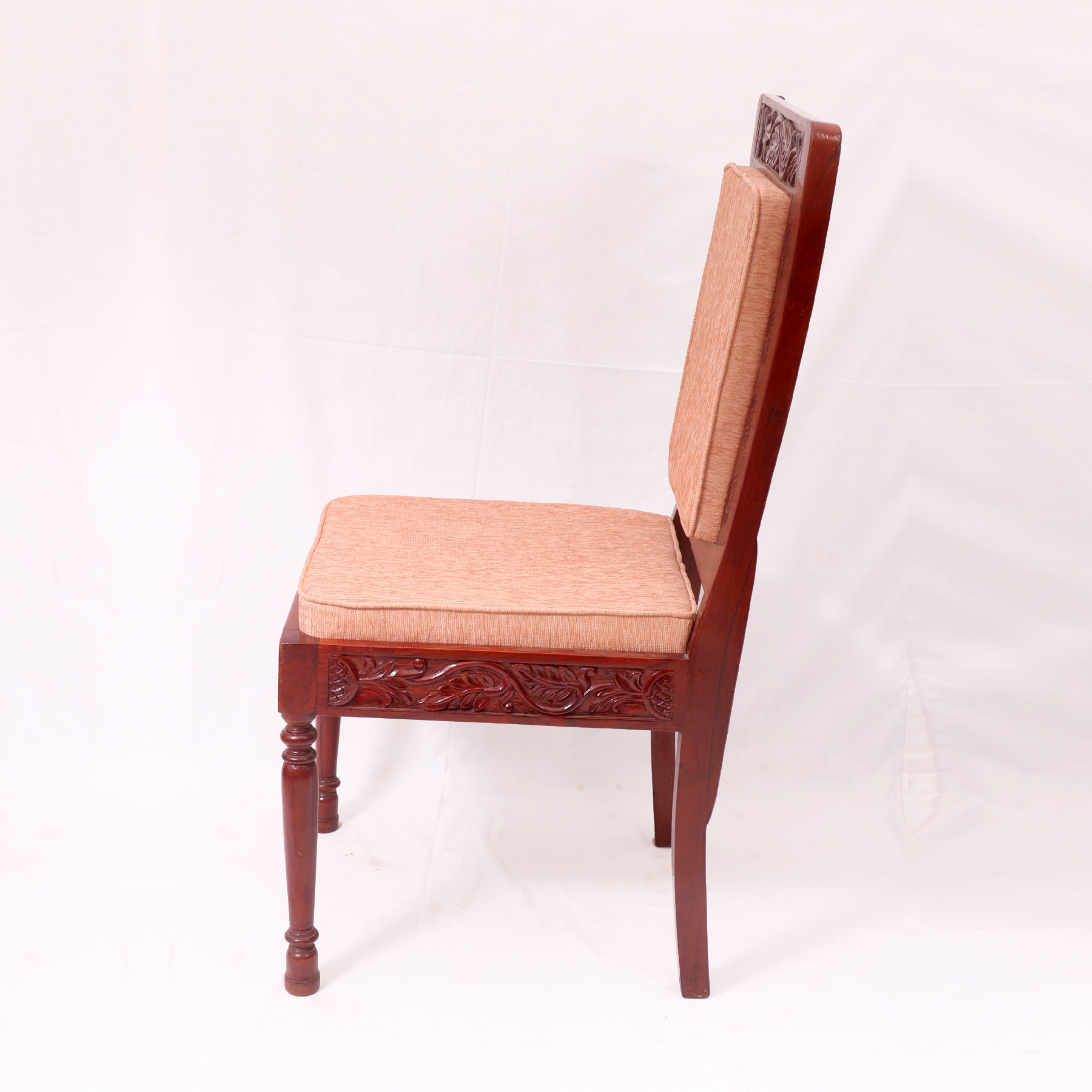 Perfect Square Wooden Carving Chair Dining Chair
