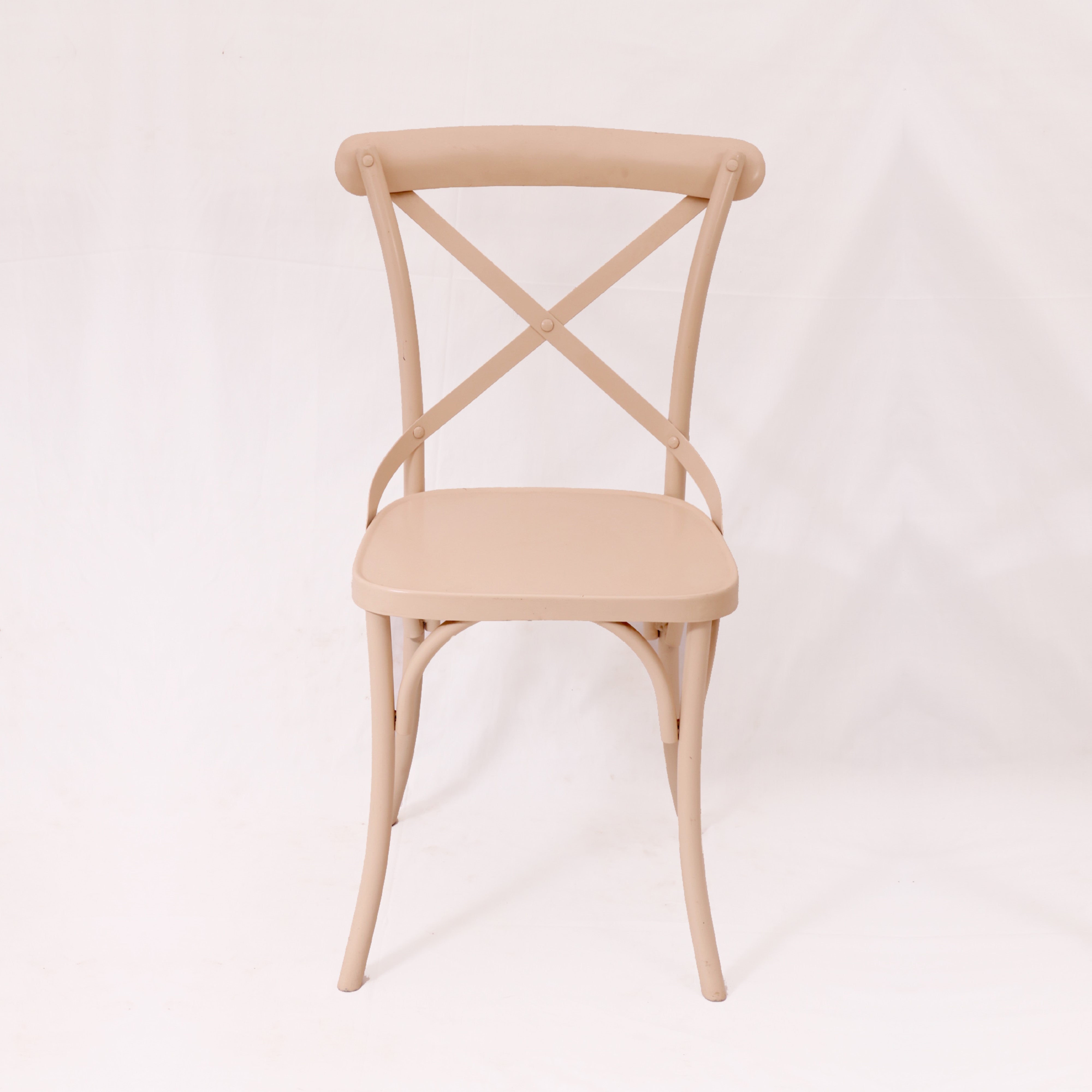 Off White Orange Black Metal Exotic Hue Chair Dining Chair