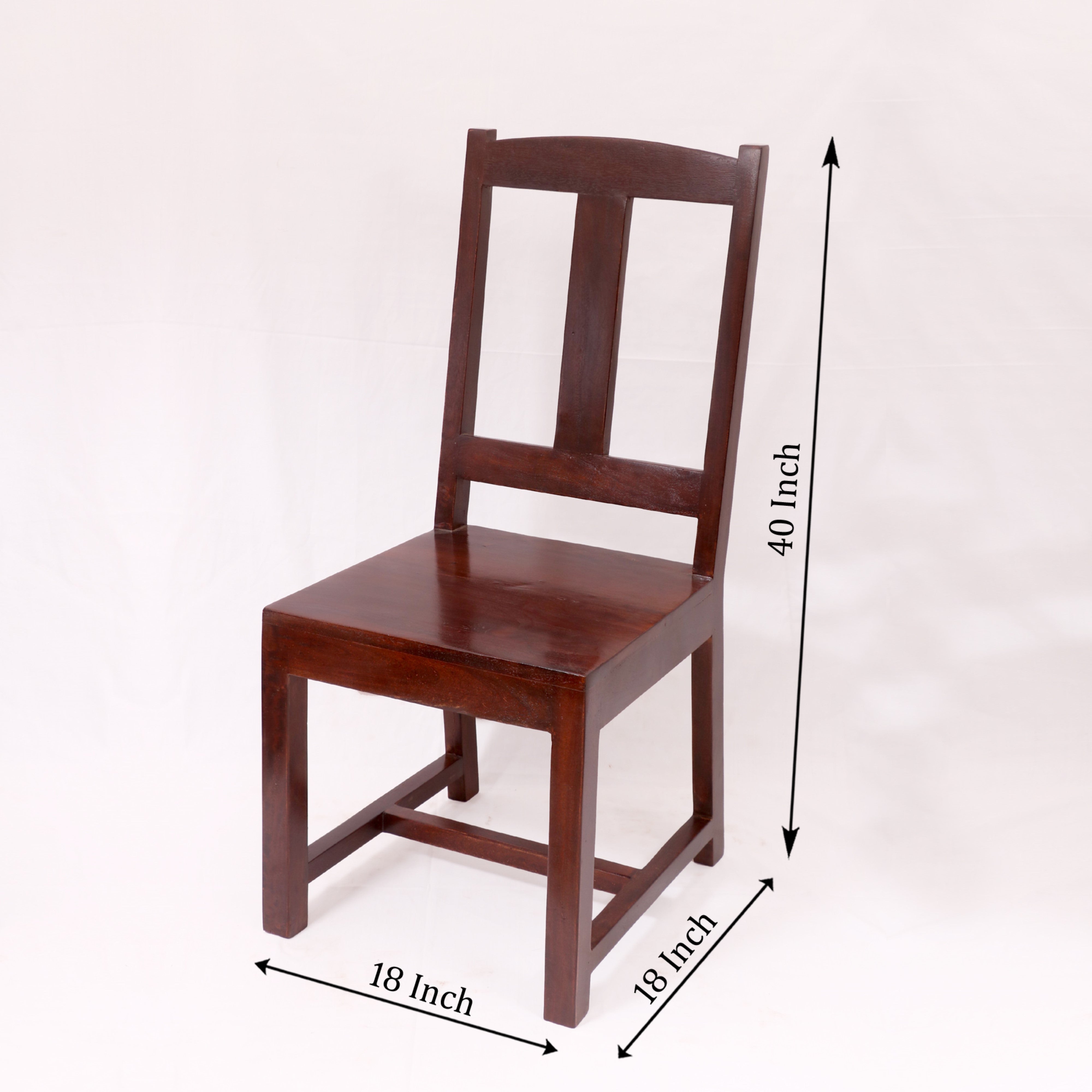 (Set of 2) Natural Tone Simple Country Wood Chair Dining Chair