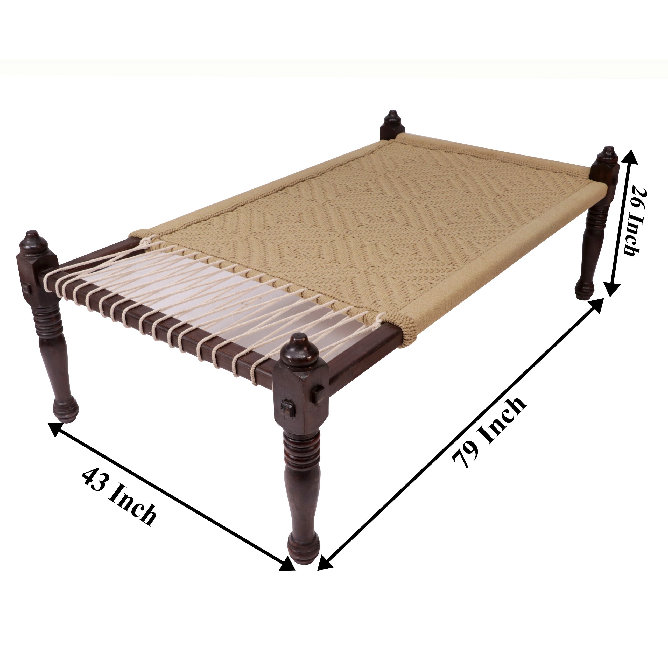 Indian classical weaved day bed Daybed