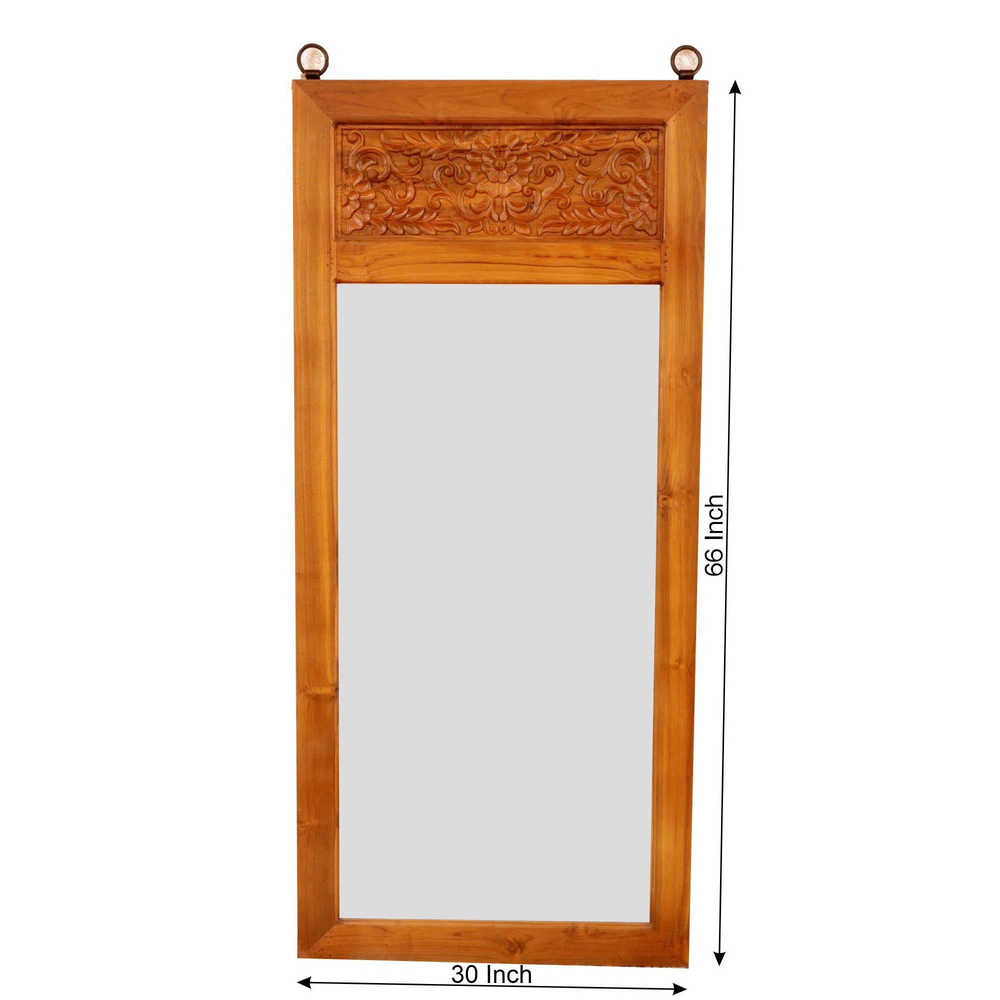 Solid Teak Royal Carved Mirror Mirror