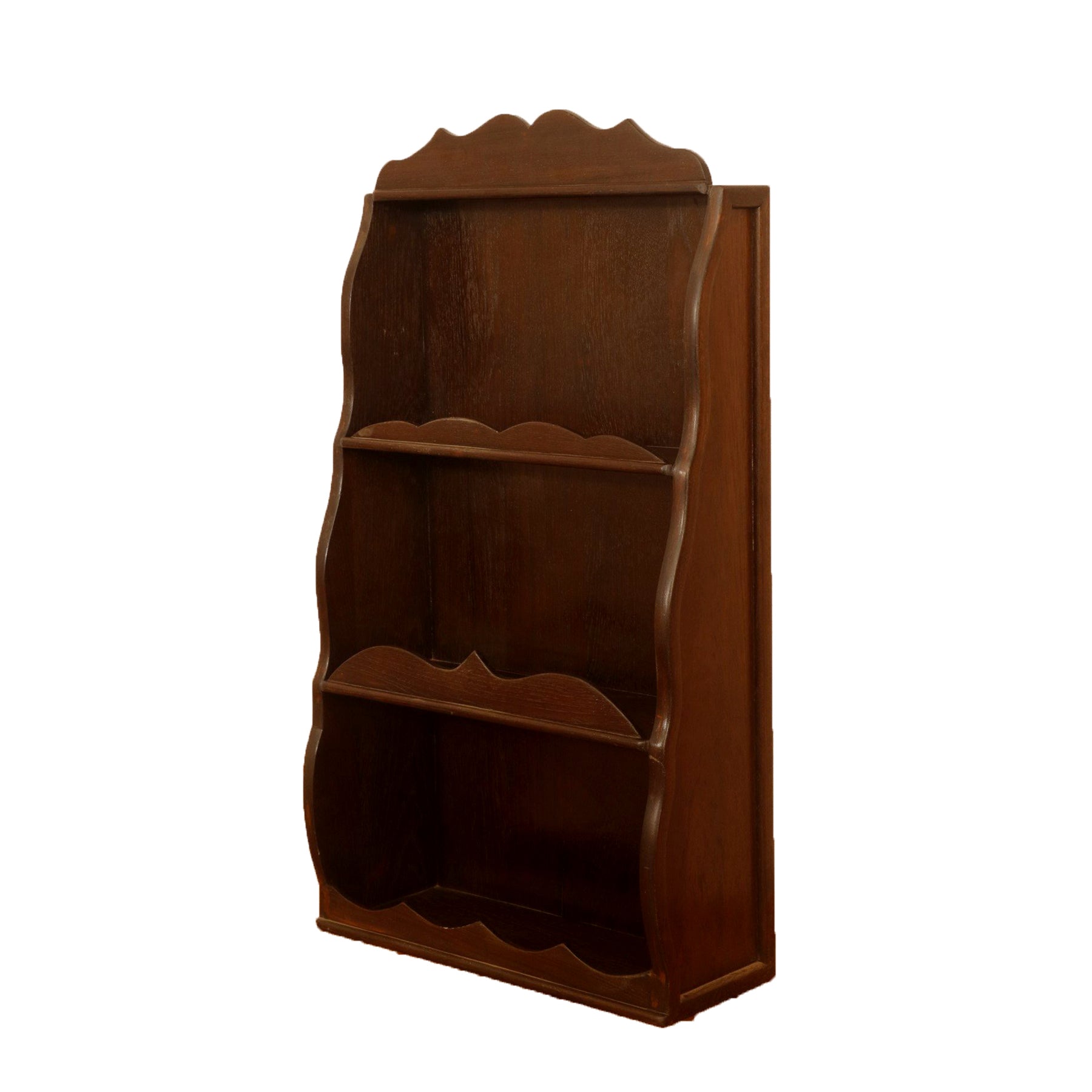 Wall Mounted Carved Shelf (Dark Tone) Wall Rack