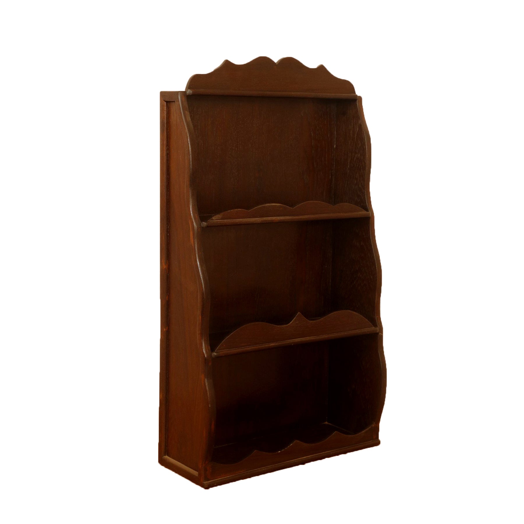 Wall Mounted Carved Shelf (Dark Tone) Wall Rack
