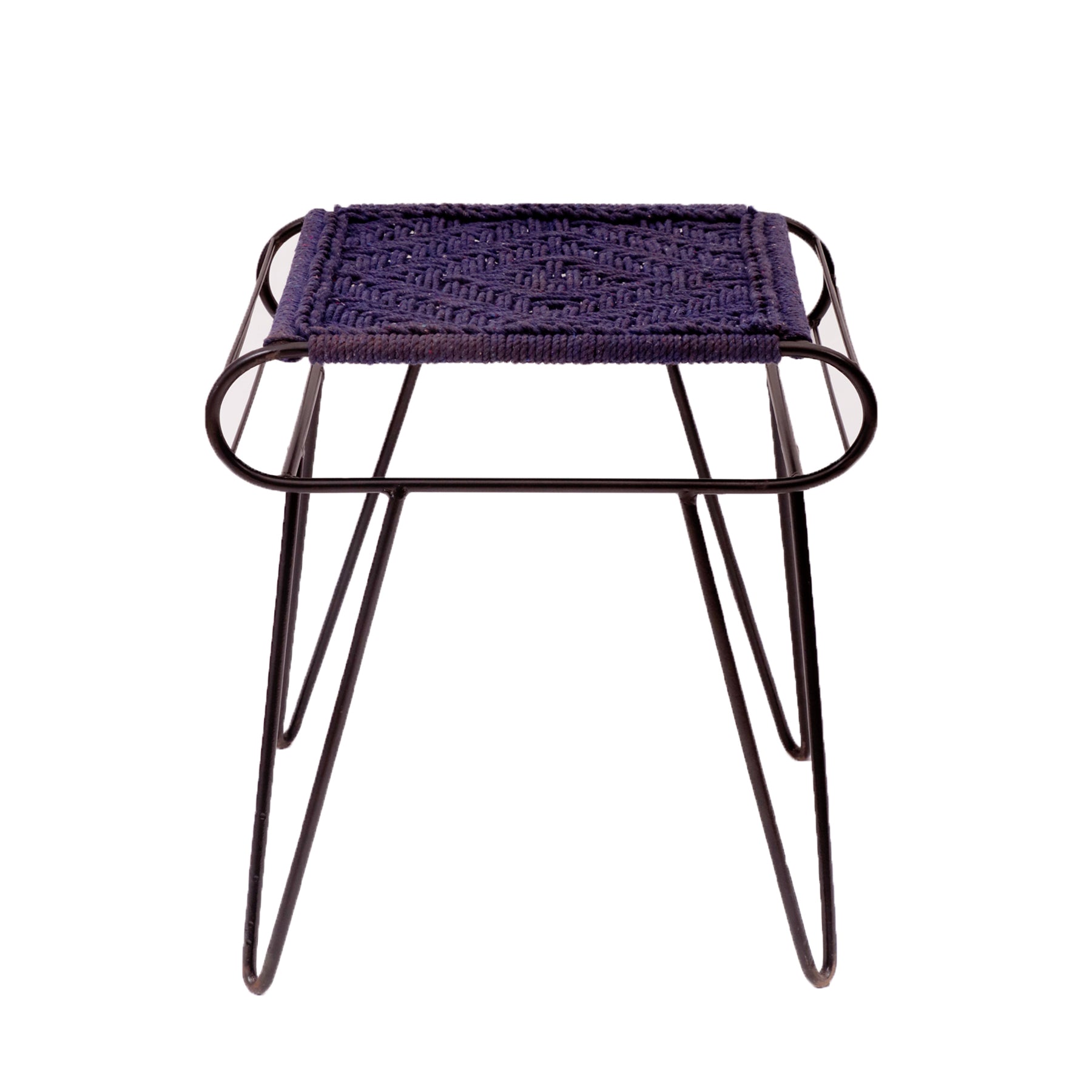Iron and Purple Stool Stool