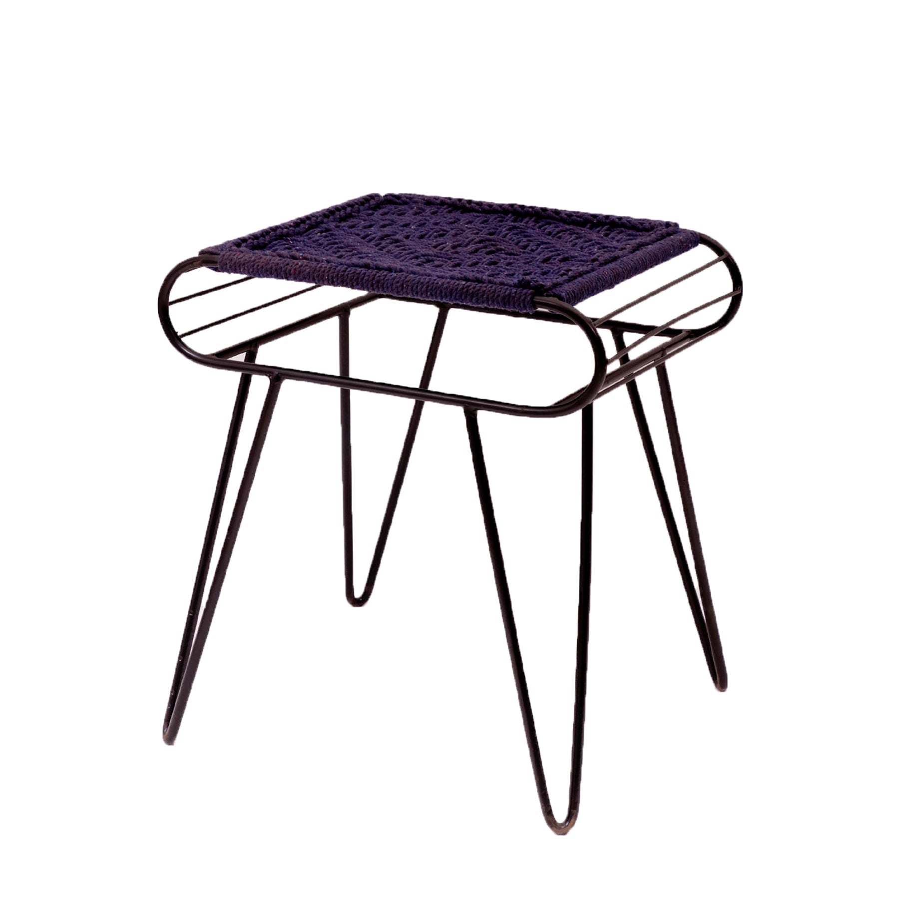 Iron and Purple Stool Stool