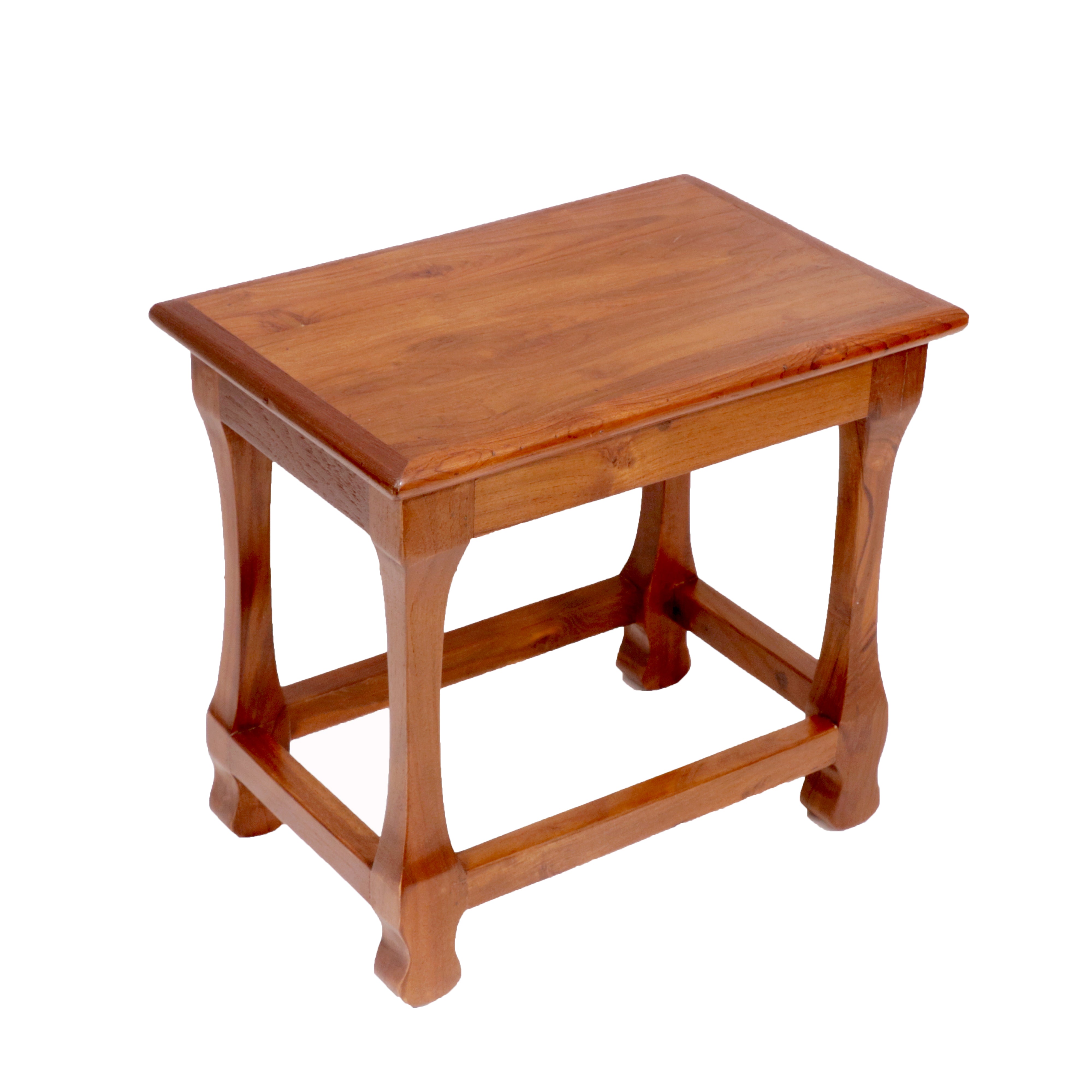 Long Teak Wood Stool Stool