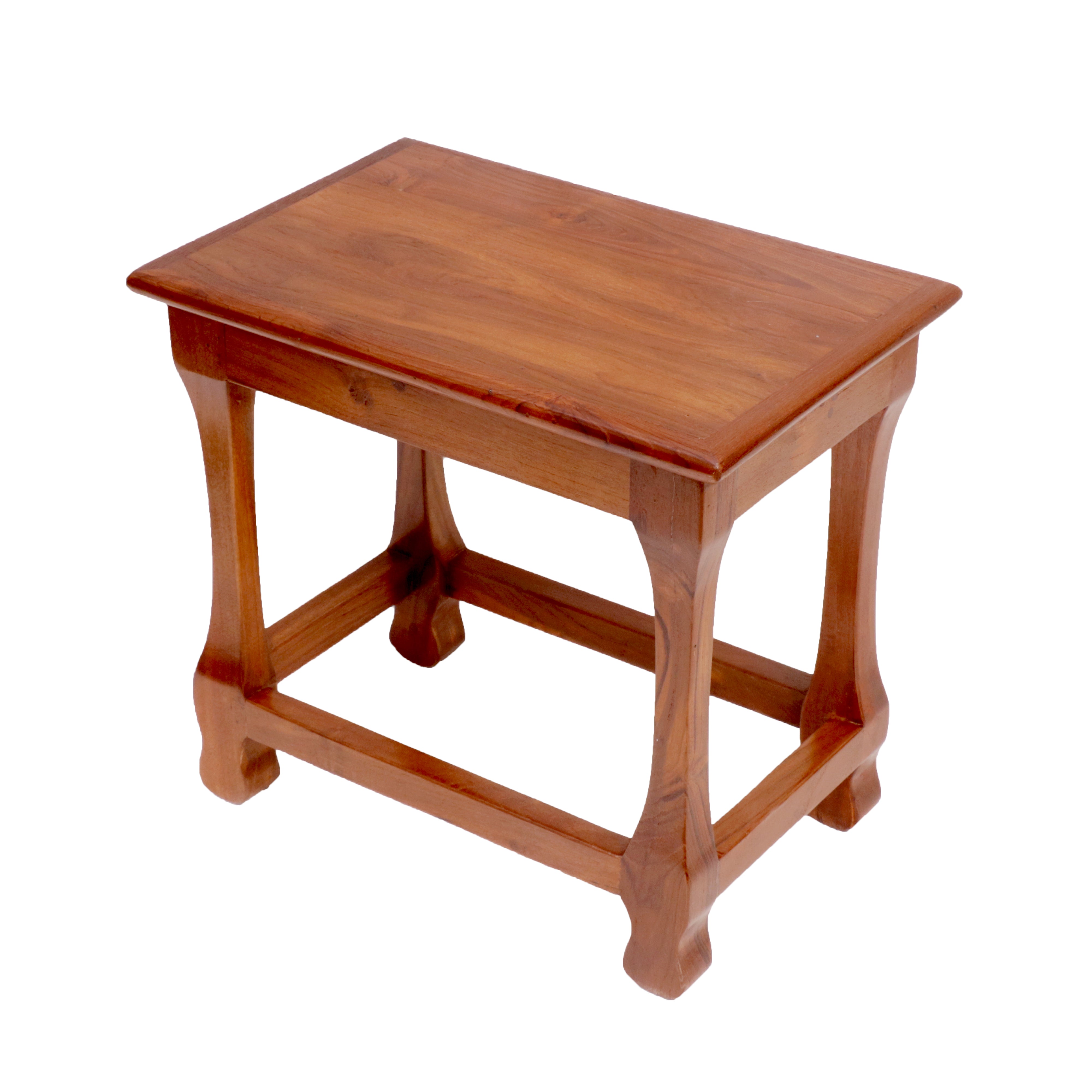 Long Teak Wood Stool Stool