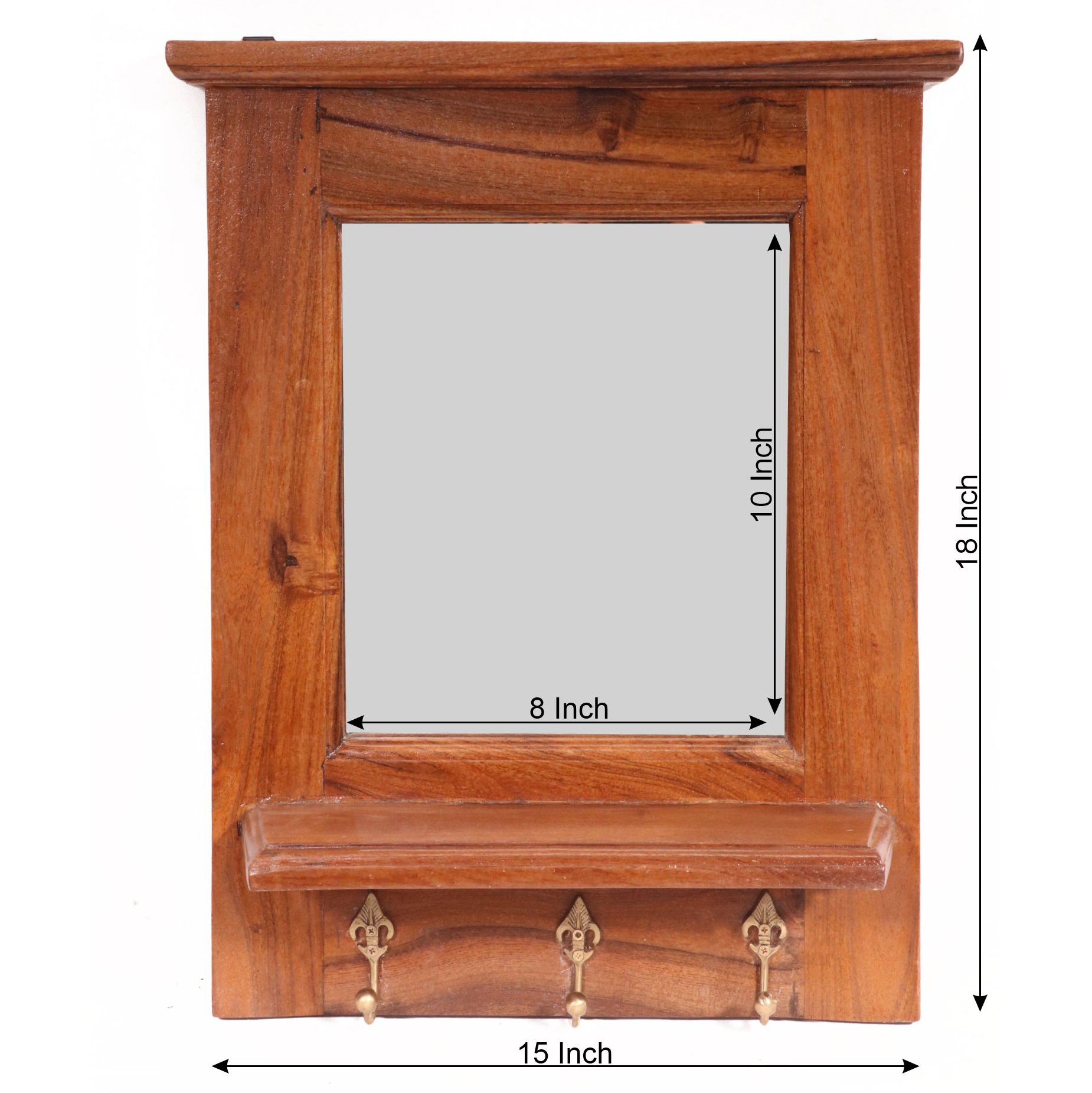 Simple 3 Hook useful Mirror Mirror