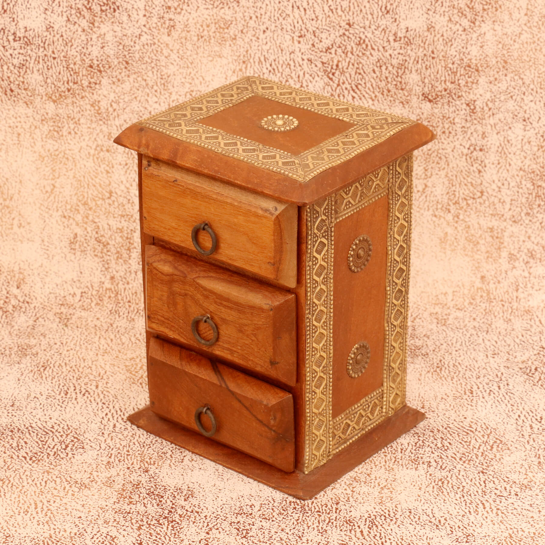 Rustic Chest of Drawers (Natural Tone) Desk Organizer