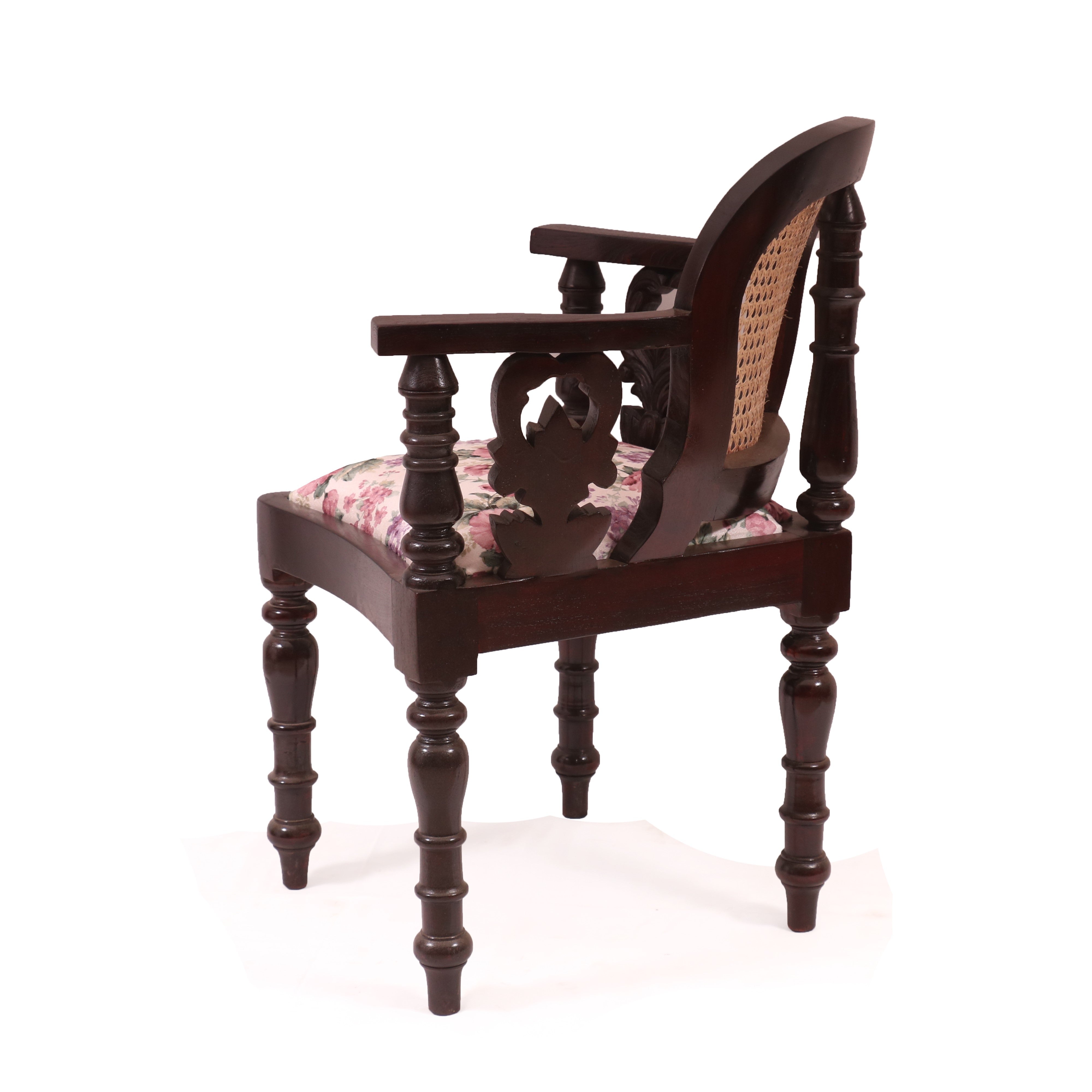 Cane Backed Colonial Chair Arm Chair