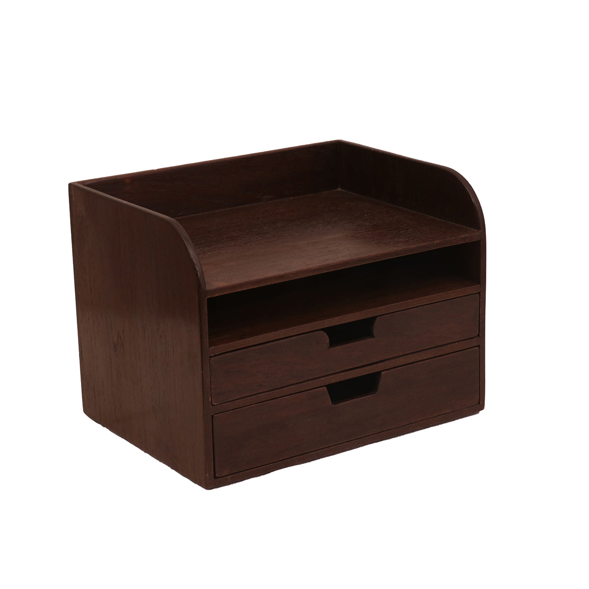 Wooden Office Desk Organizer (Dark Tone) Desk Organizer