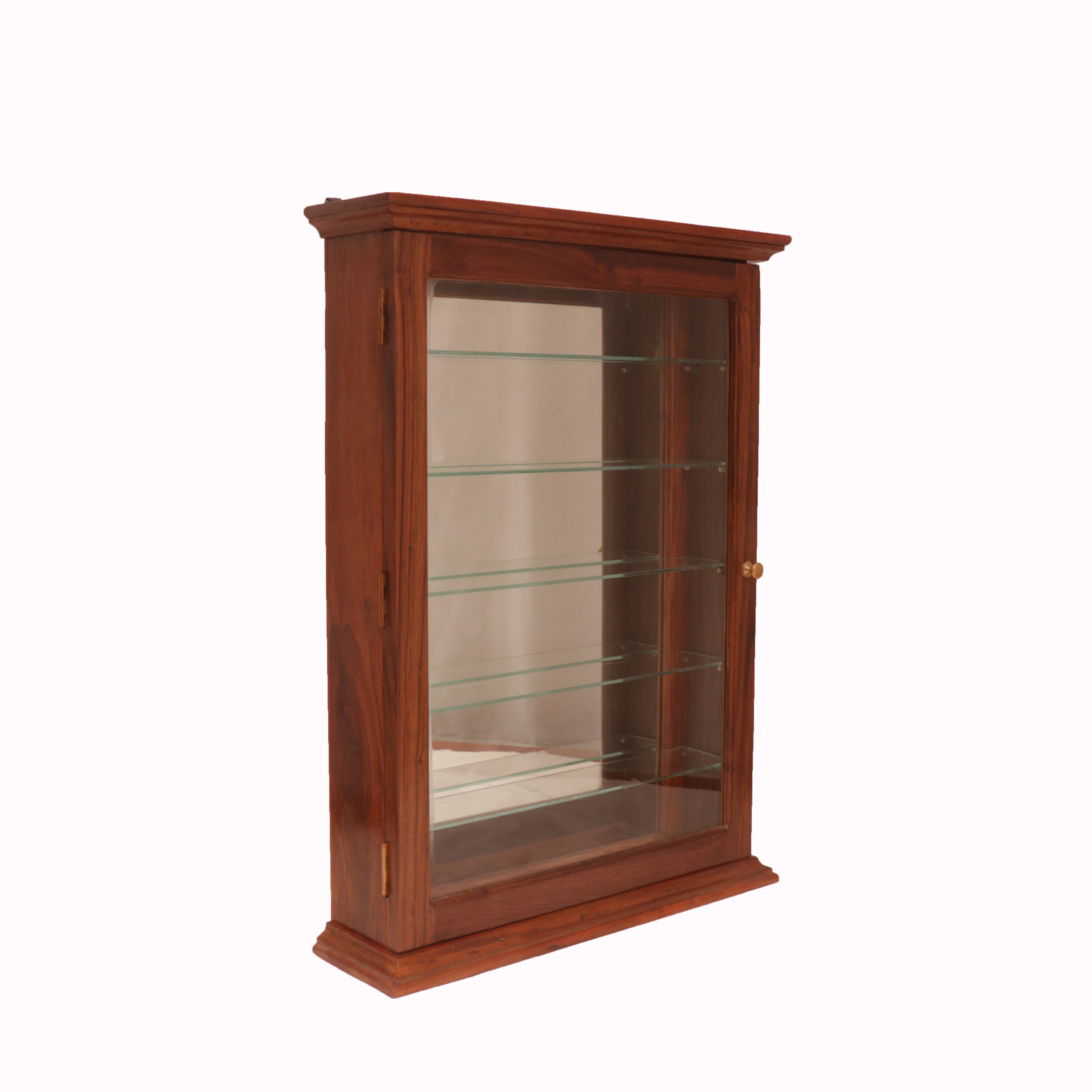 Simple Mirror and Glass Cabinet Wall Cabinet