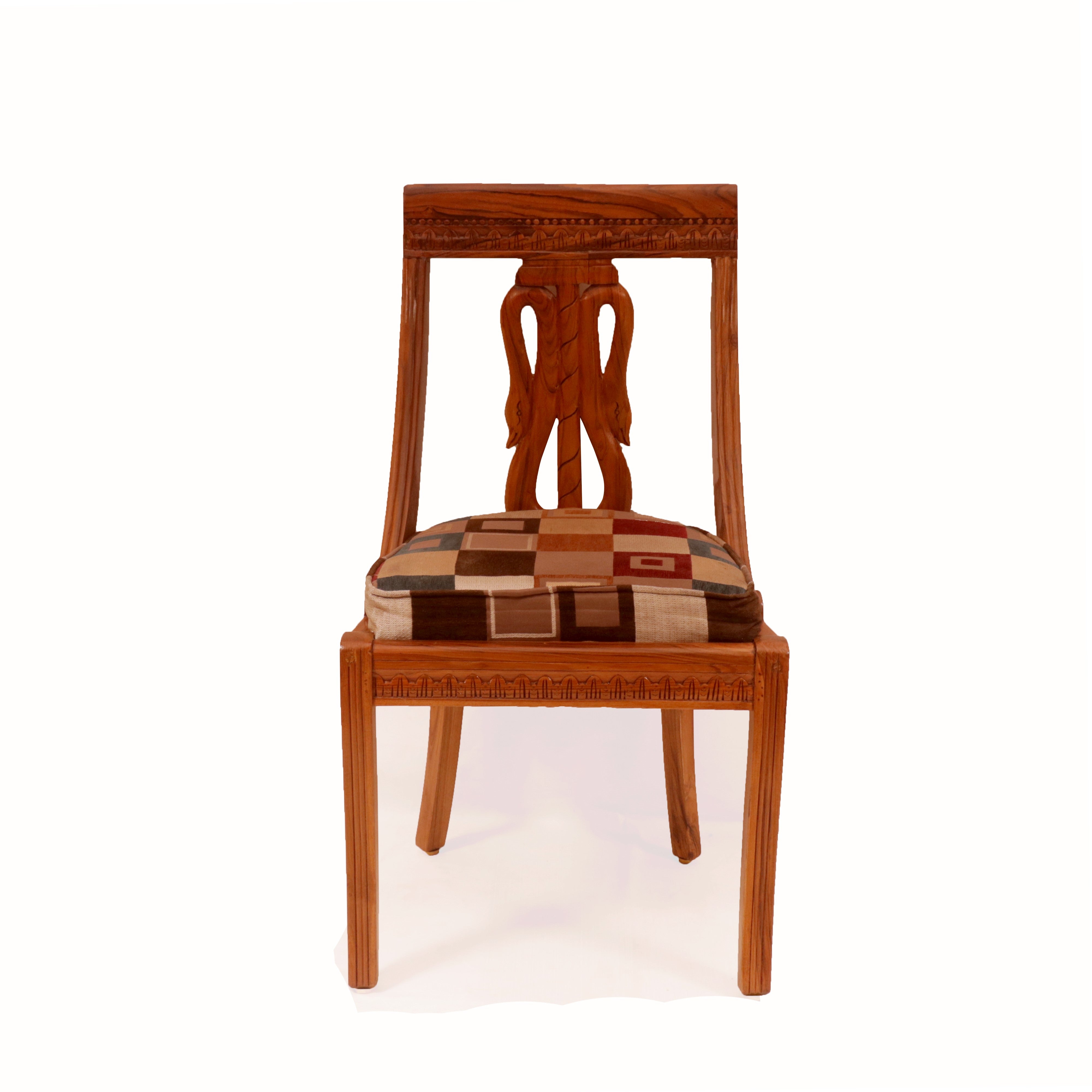 (Set of 2) Flora Wooden Carved Chair Dining Chair