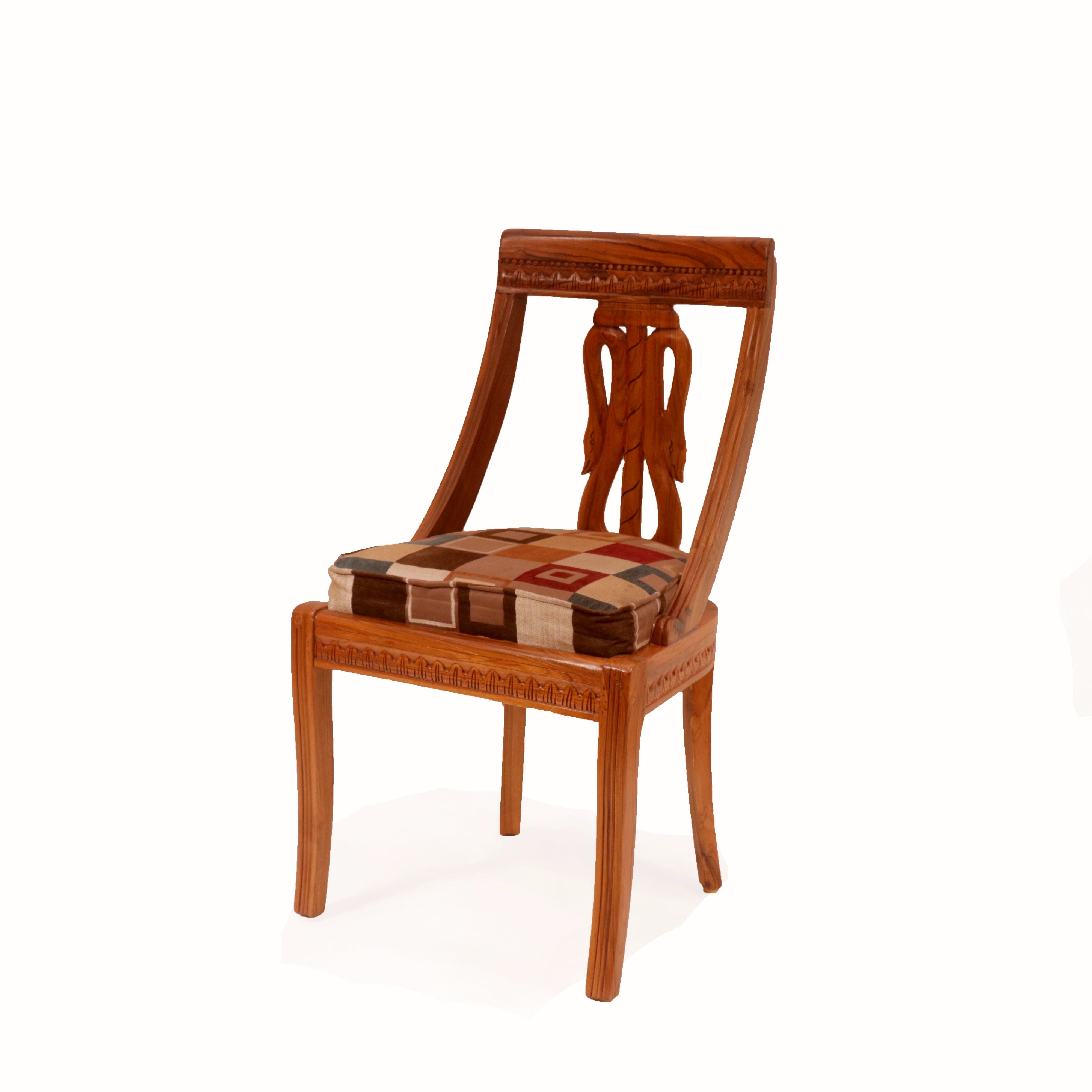 (Set of 2) Flora Wooden Carved Chair Dining Chair