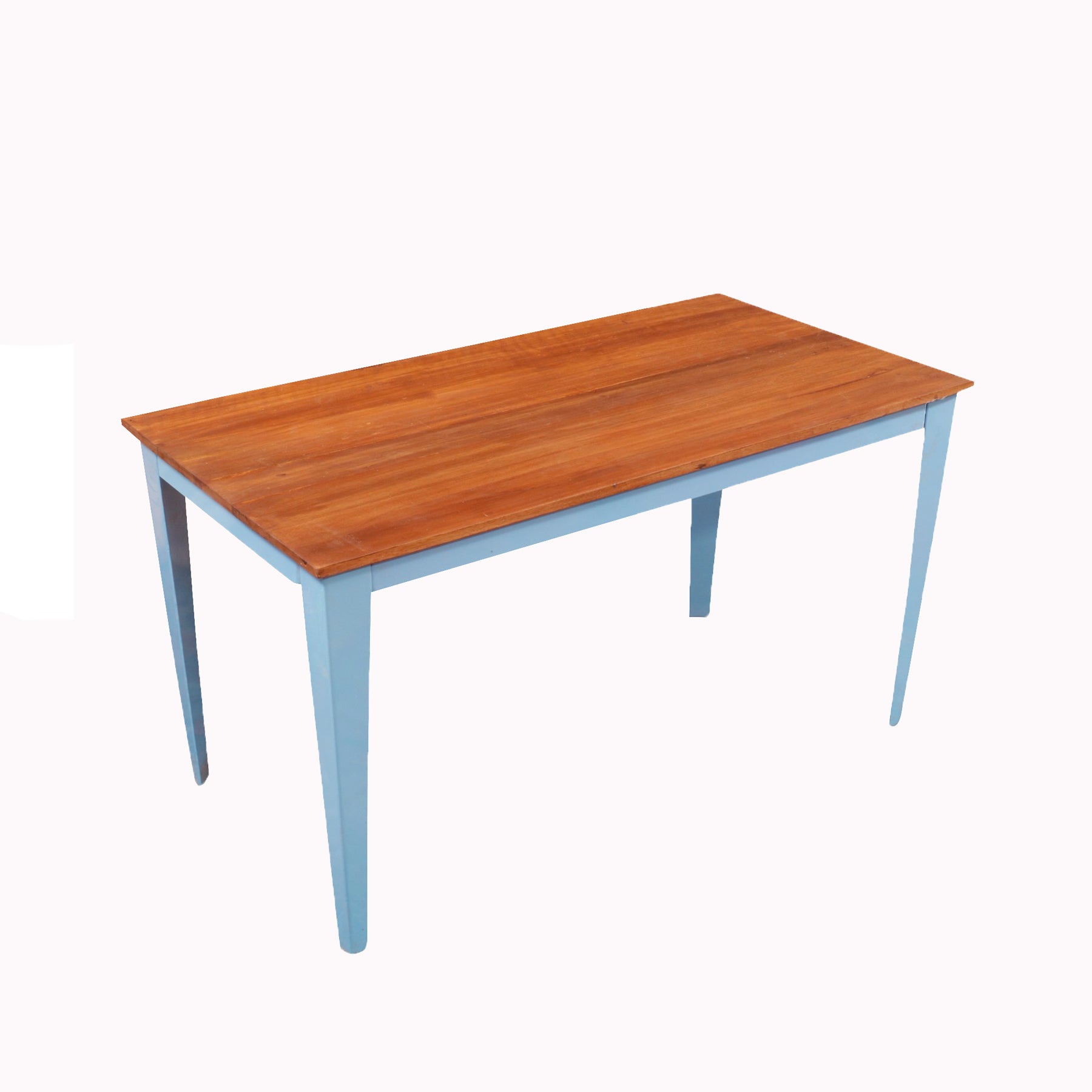 Vintage Blue Sharp Legs Handmade Wooden Coffee Table Coffee Table
