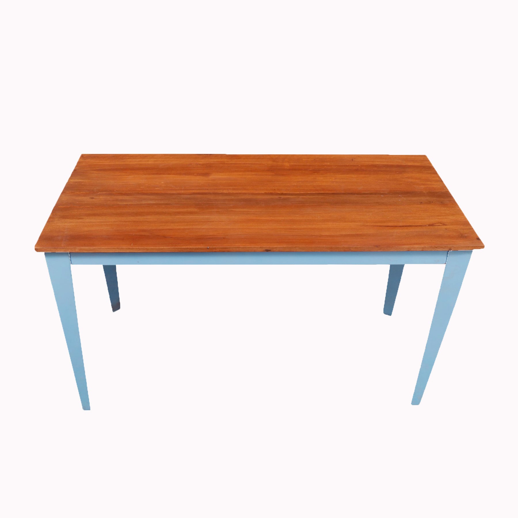 Vintage Blue Sharp Legs Handmade Wooden Coffee Table Coffee Table