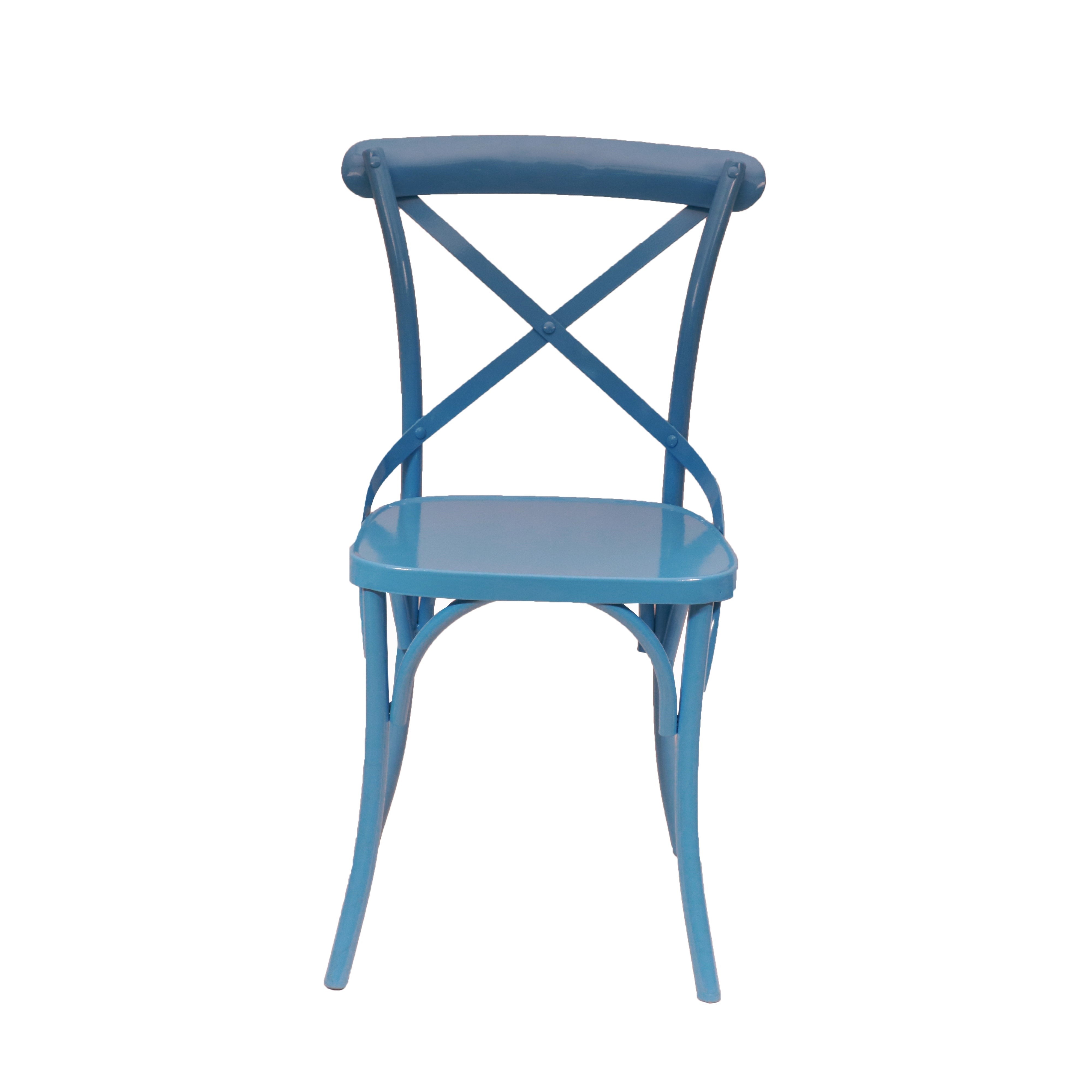 Blue Metal Exotic Hue Chair Dining Chair