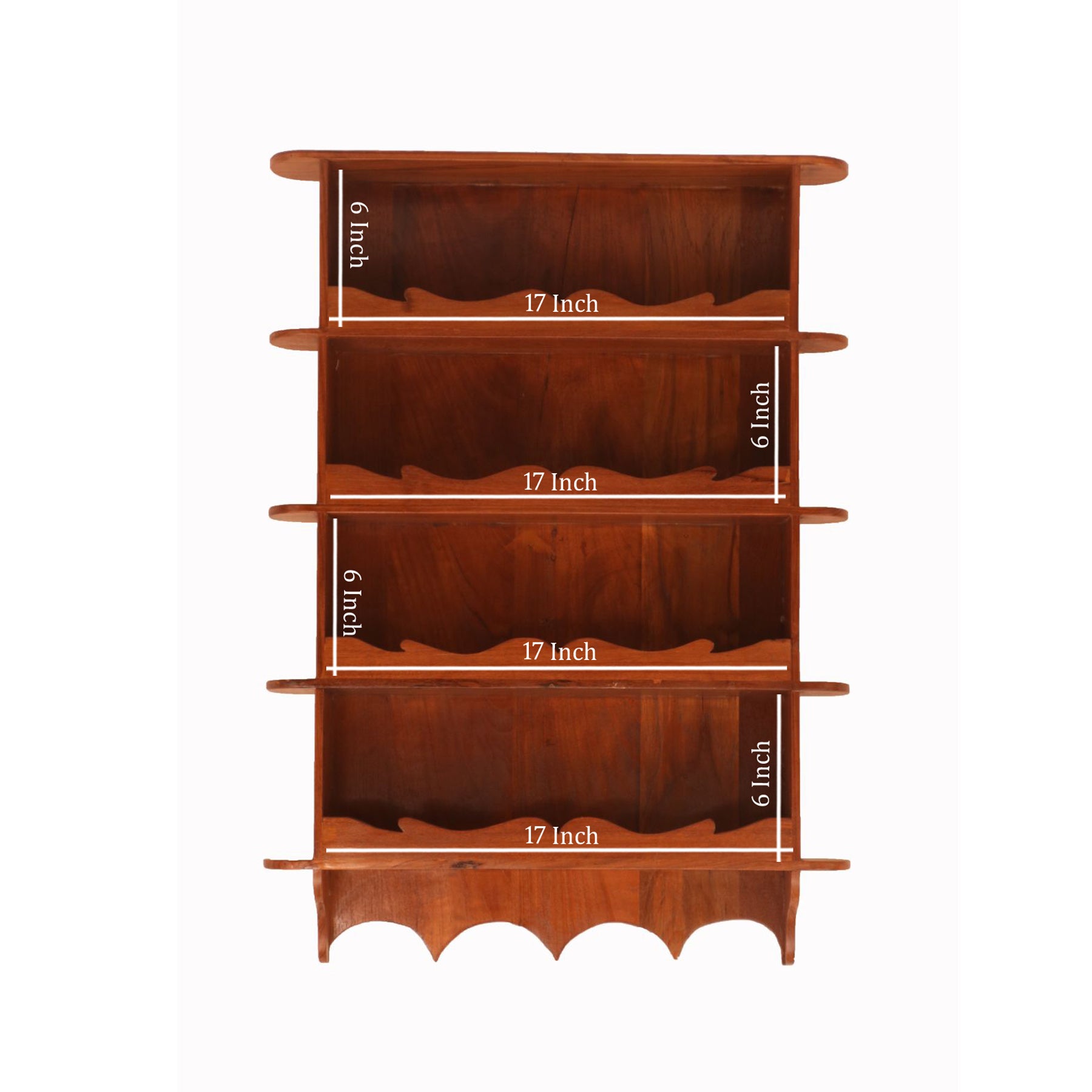 Minaret Style Wall Cabinet (Natural Tone) Wall Rack