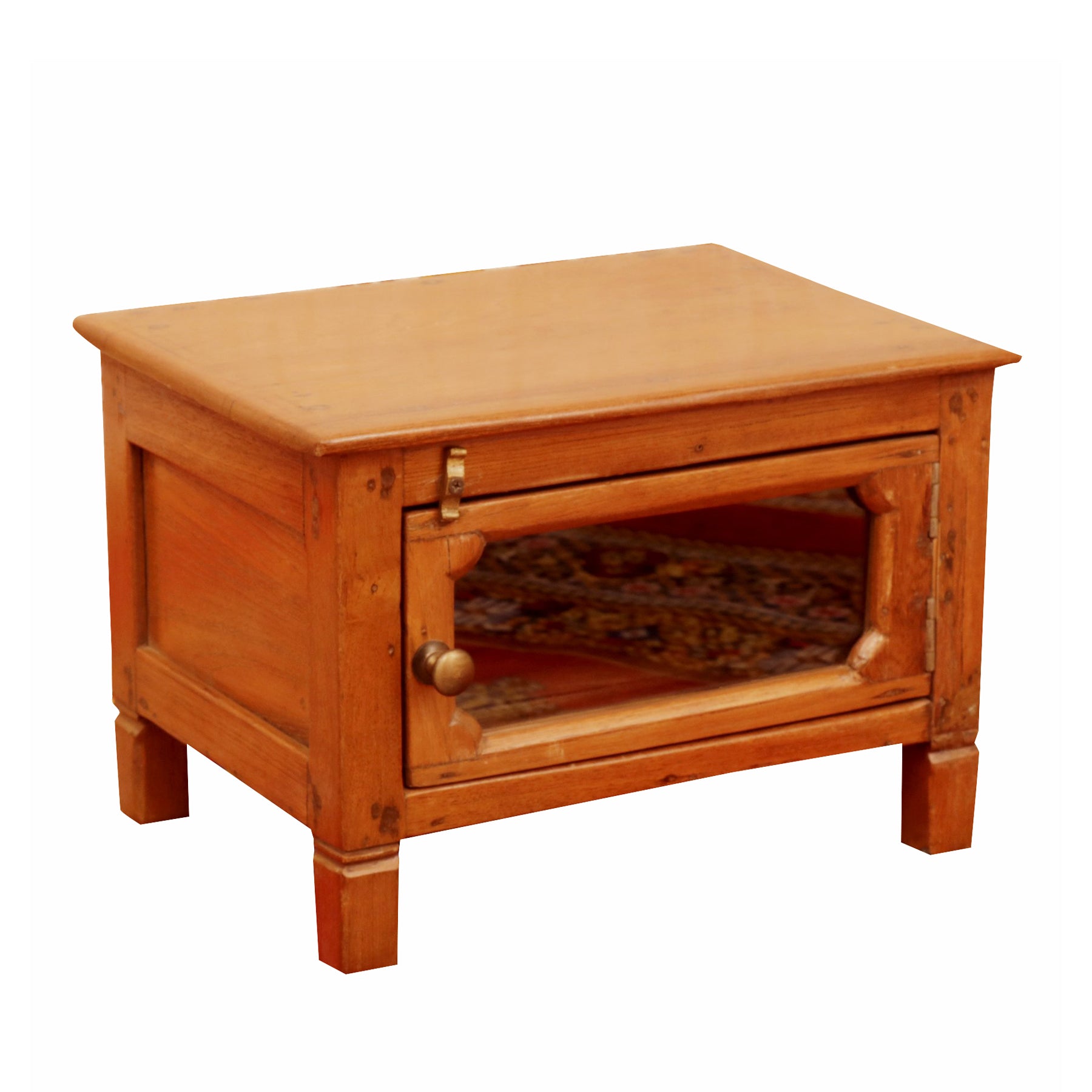 Glass Door Miniature Cupboard Bedside