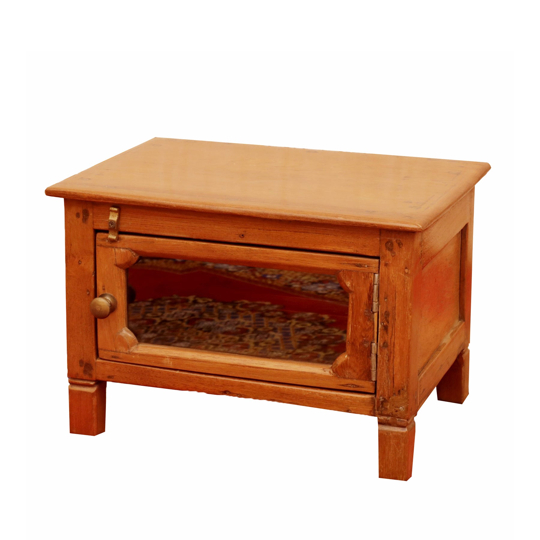 Glass Door Miniature Cupboard Bedside