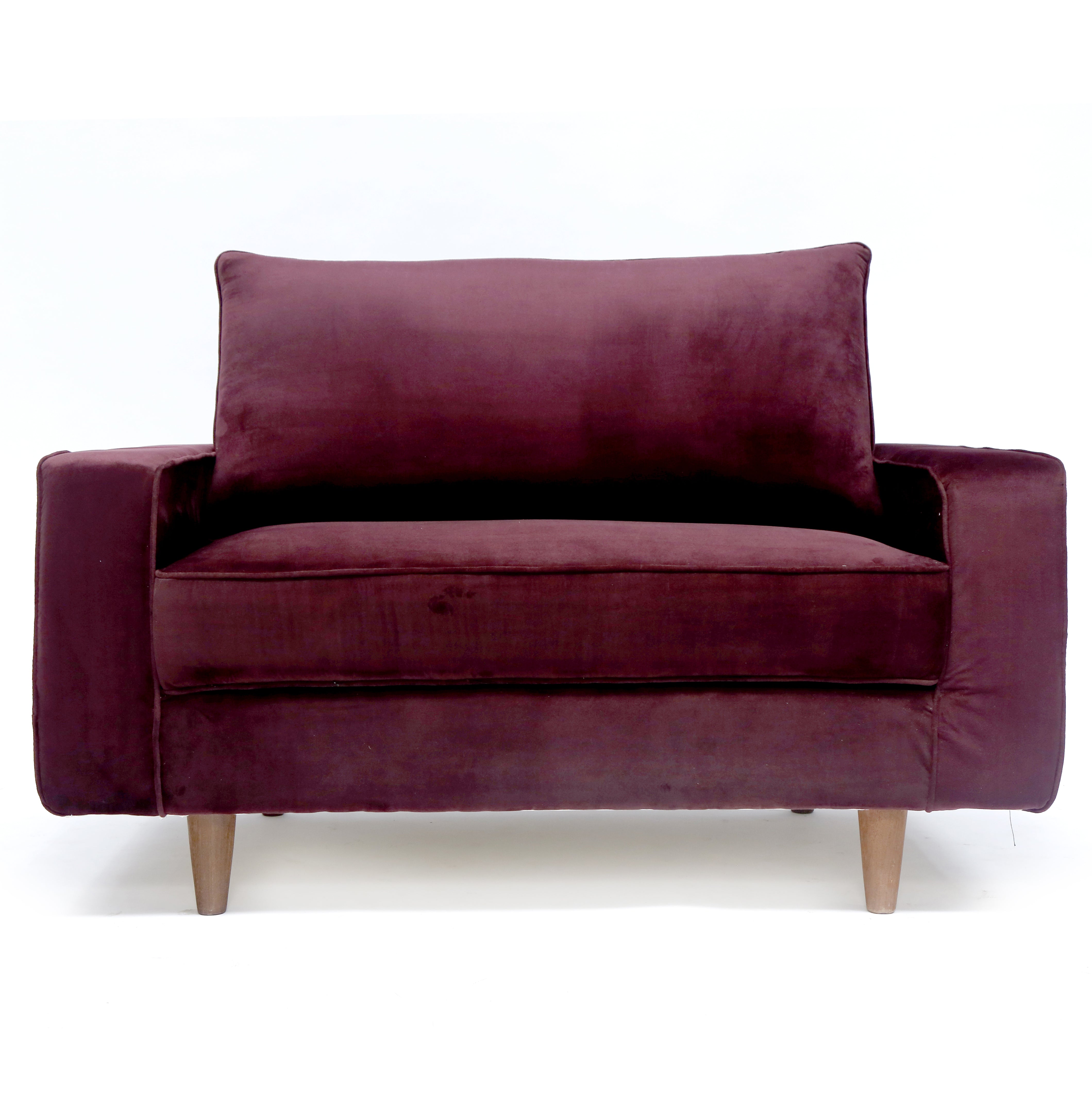 Upholstered Red Pinch Sofa Sofa