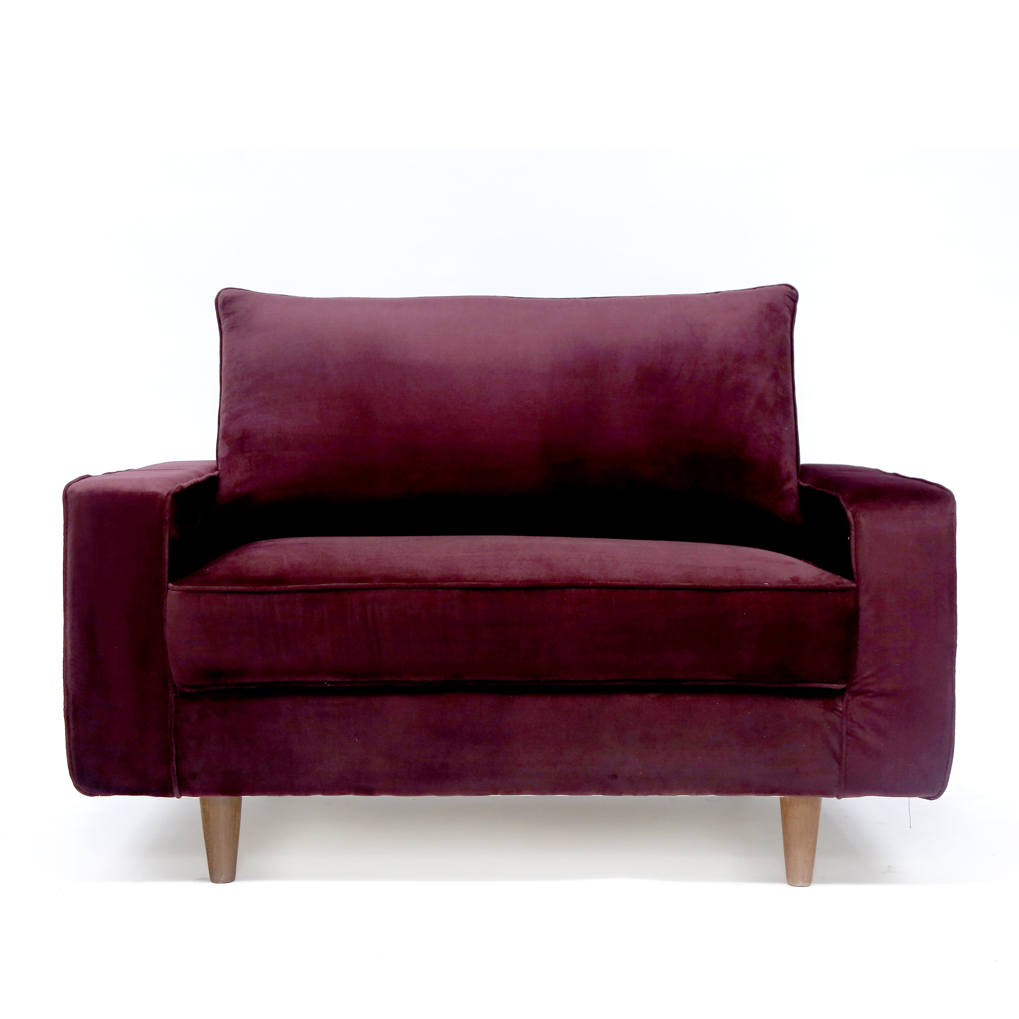 Upholstered Red Pinch Sofa Sofa