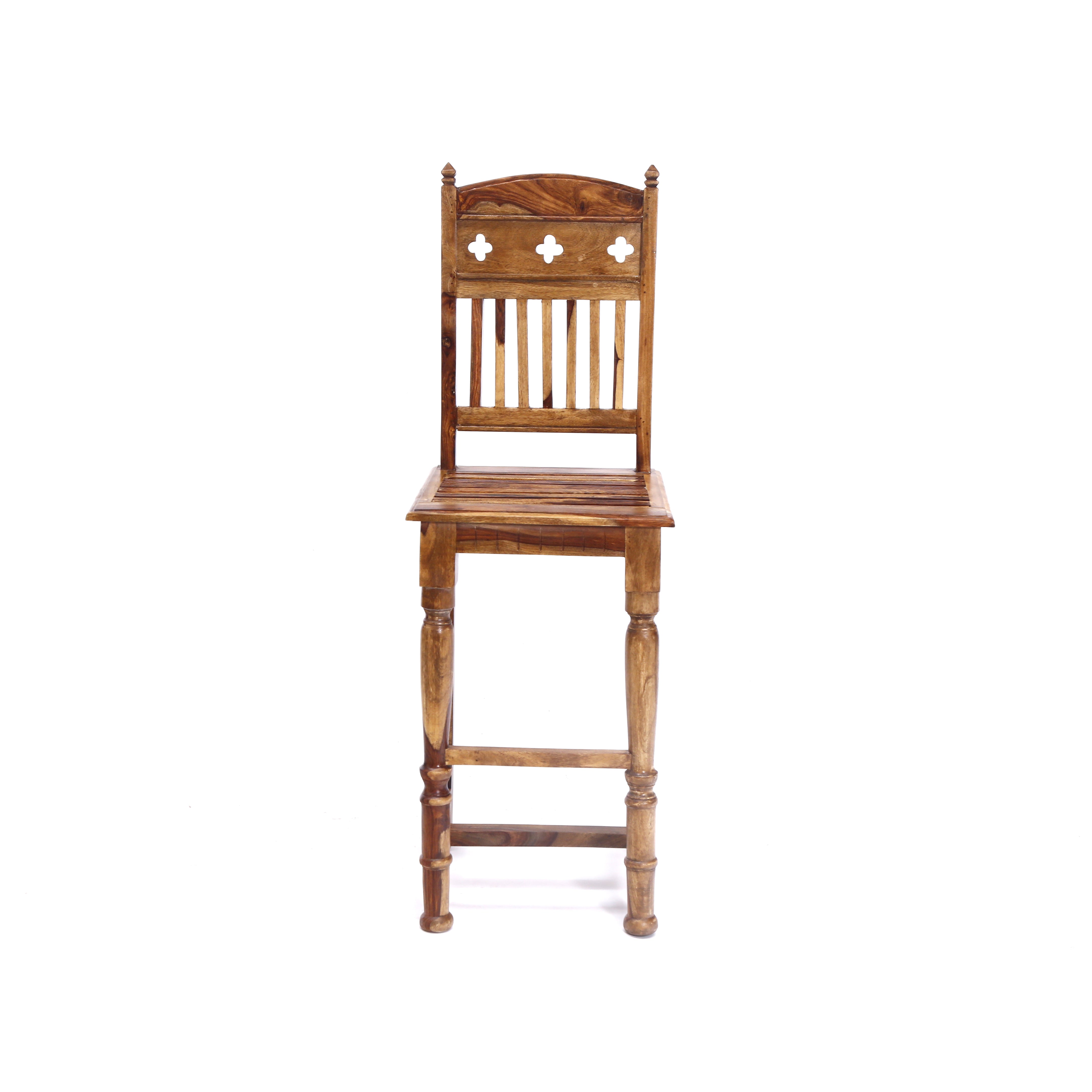 Classic Handmade Wooden Sheesham Wooden Regal Bar Chair Bar Stool