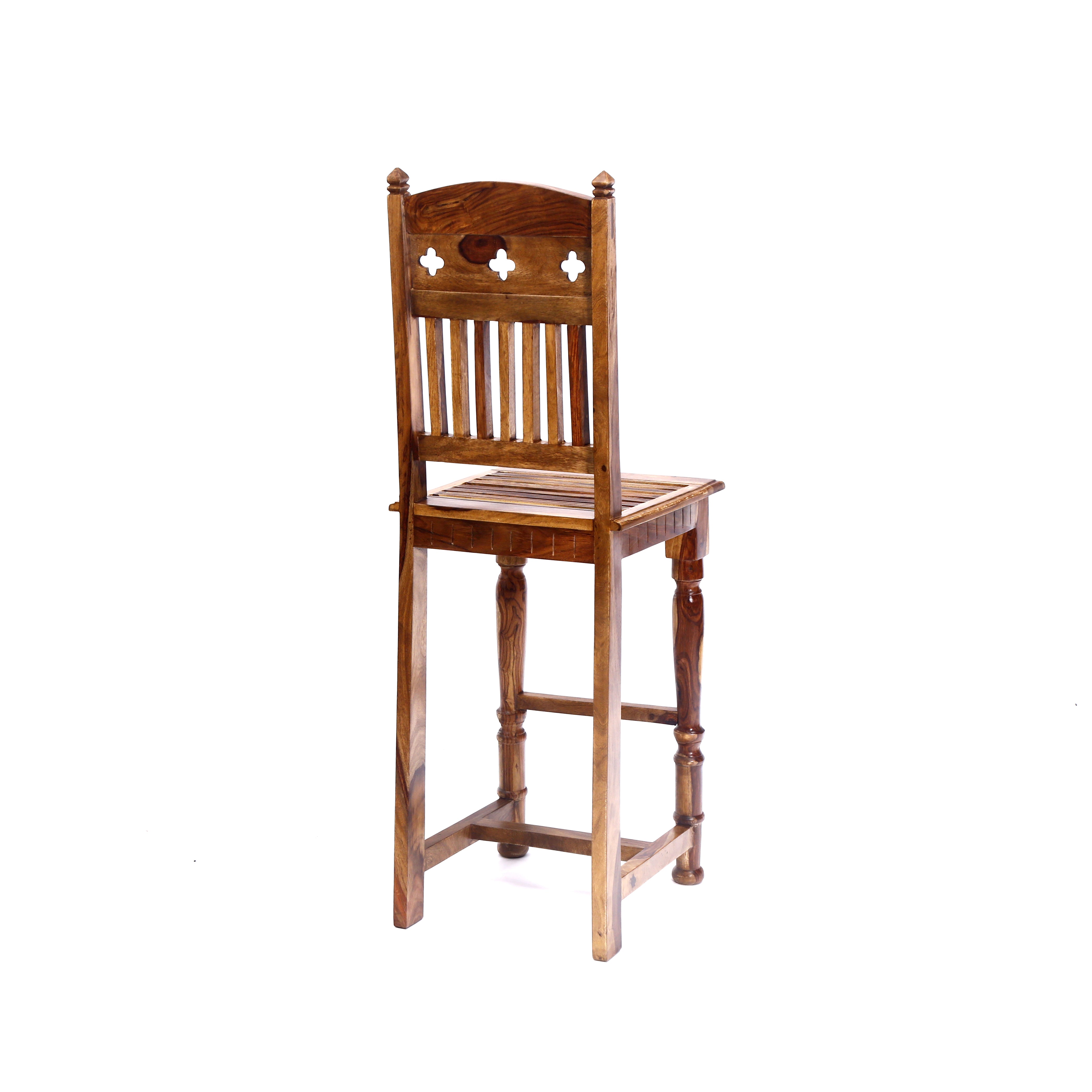 Classic Handmade Wooden Sheesham Wooden Regal Bar Chair Bar Stool