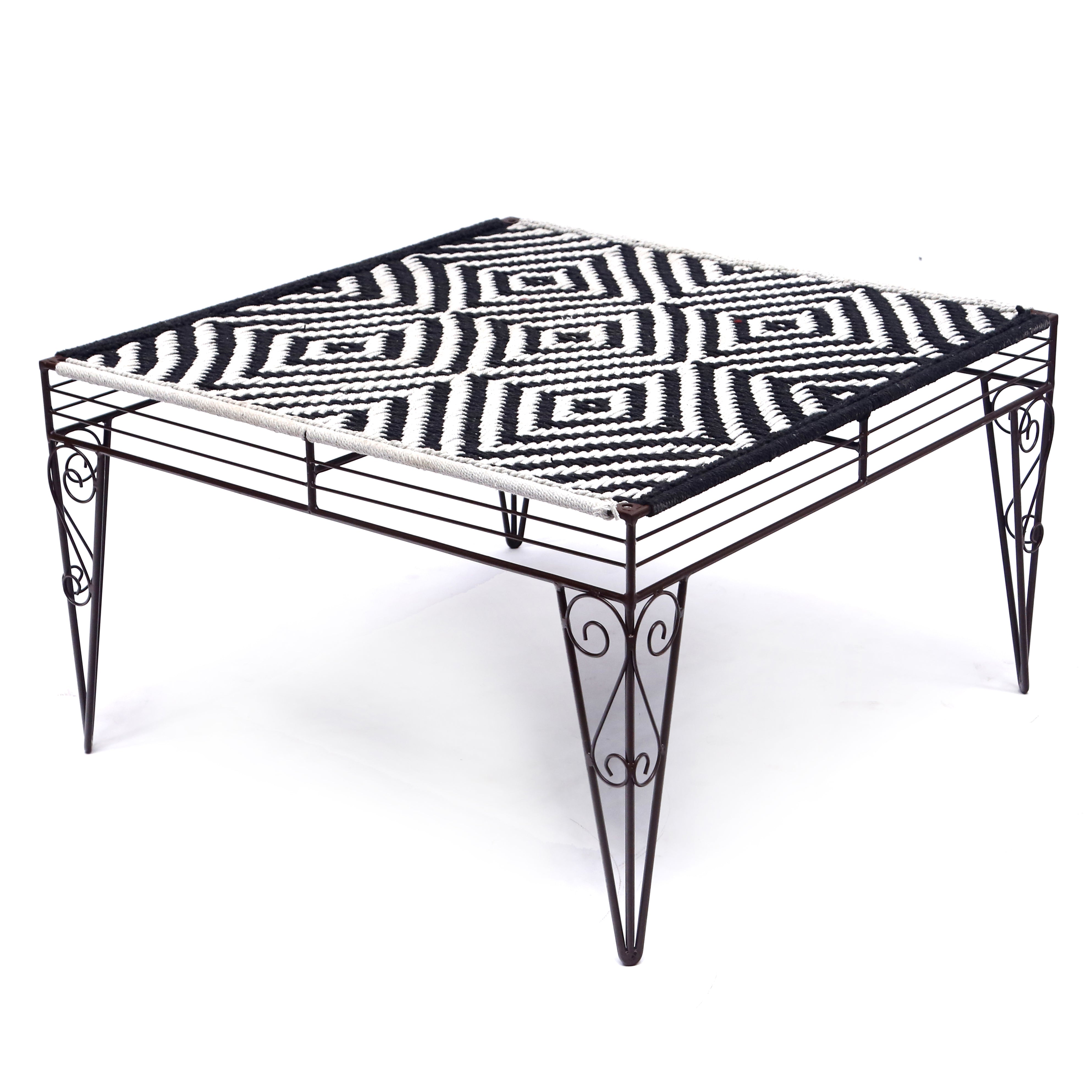 Woven Metallic Coffee Table Coffee Table