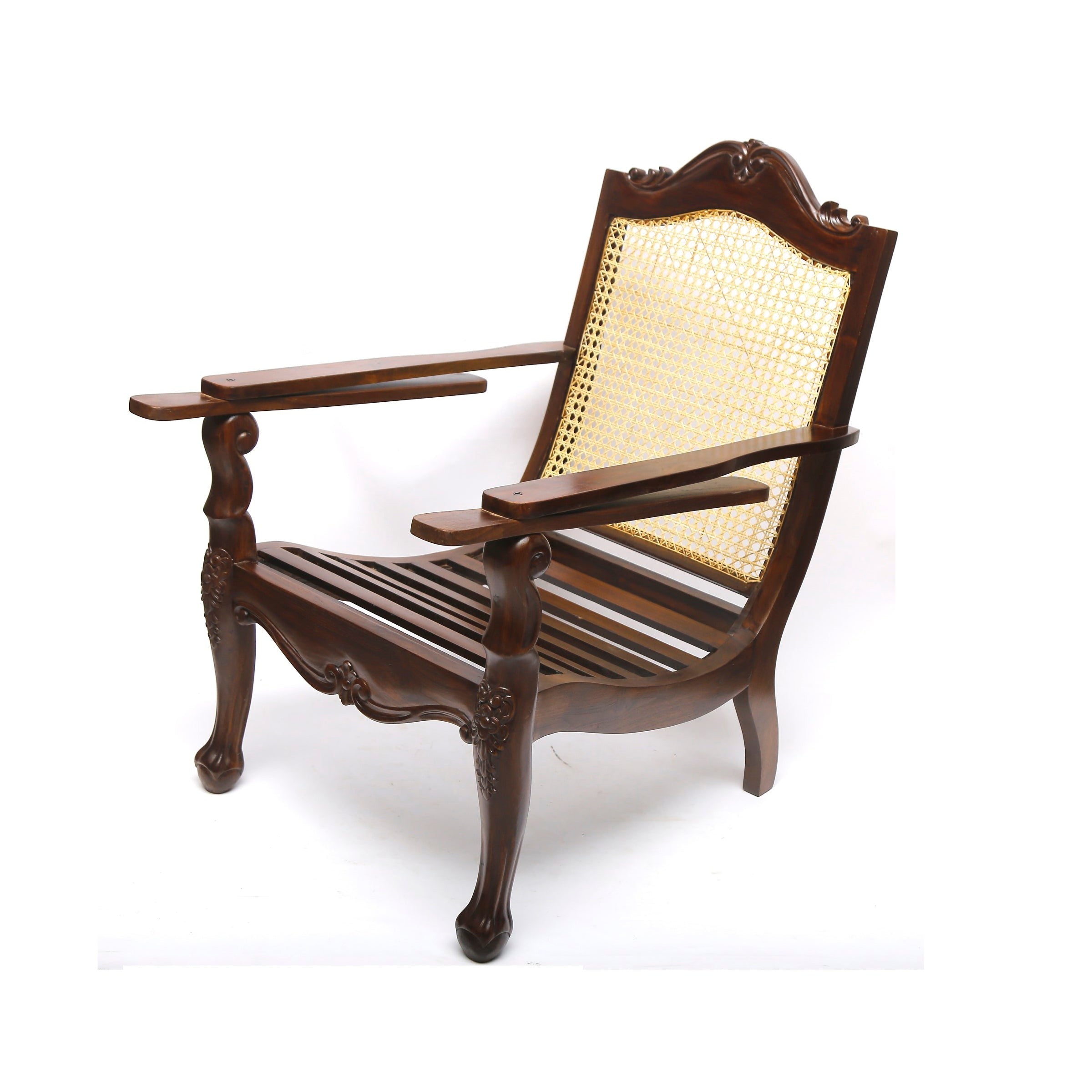 Classic Cane Back Easy Planters Chair Easy Chair