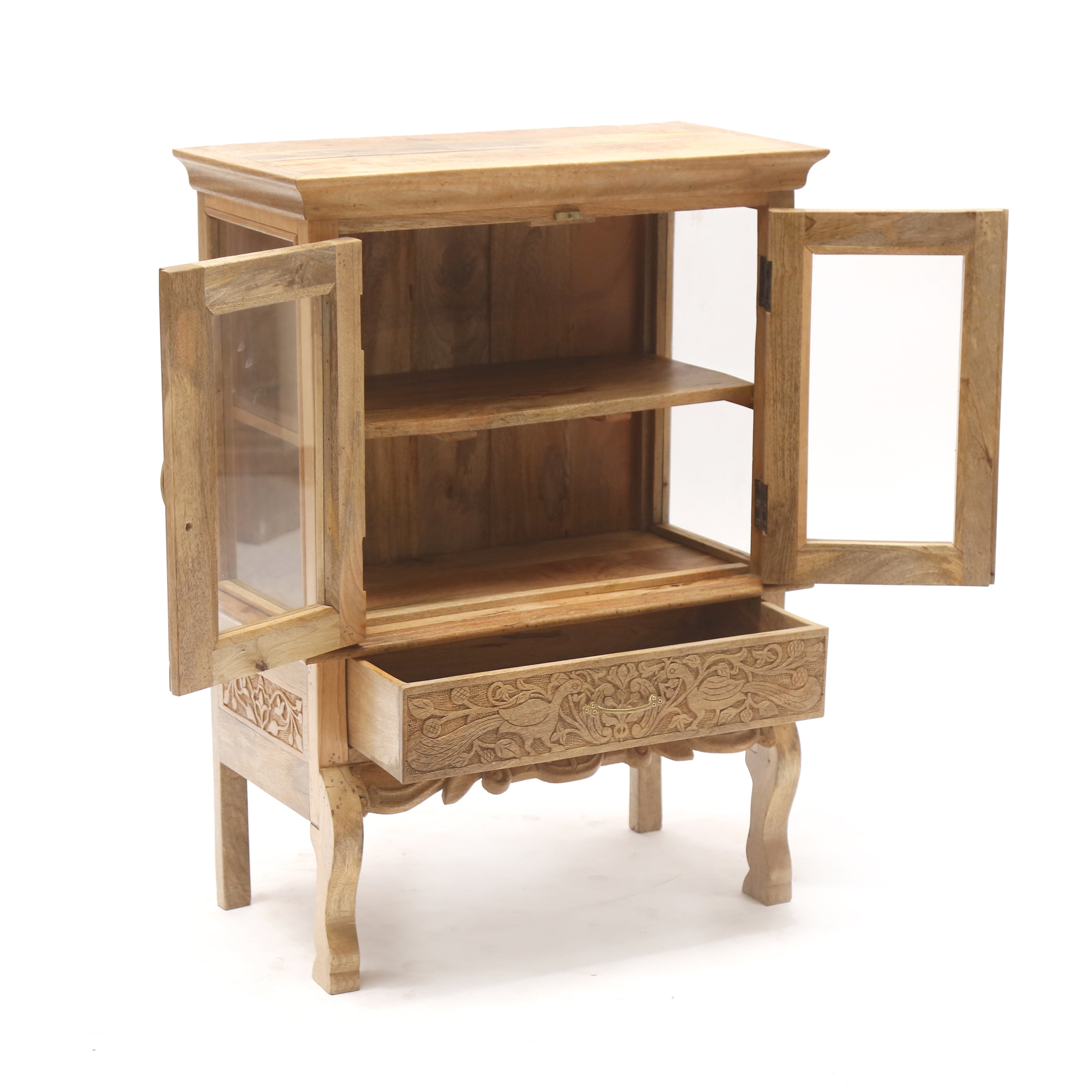 Intricate Designed Wooden Cabinet Cupboard