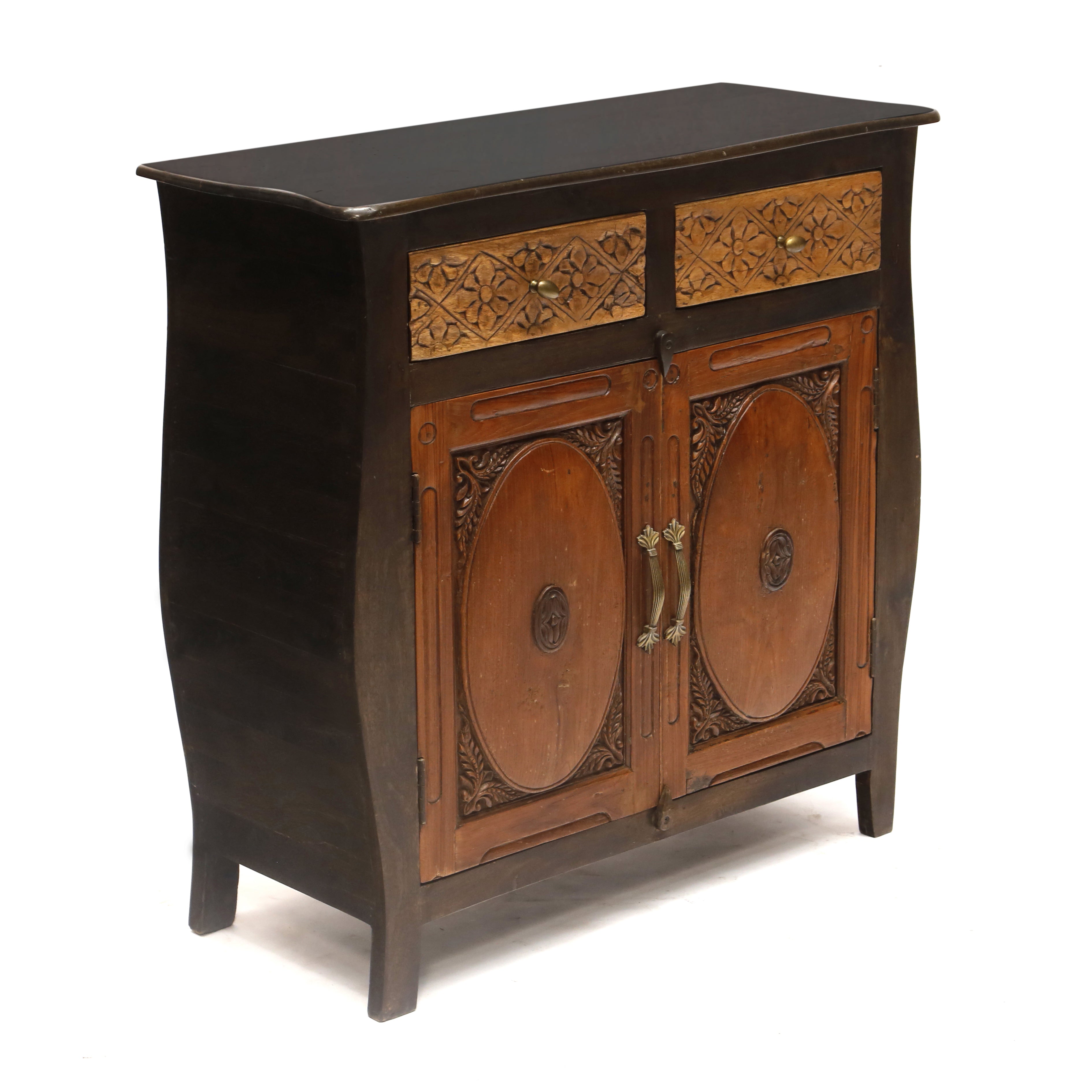 Floral Carved Cabinet Cupboard